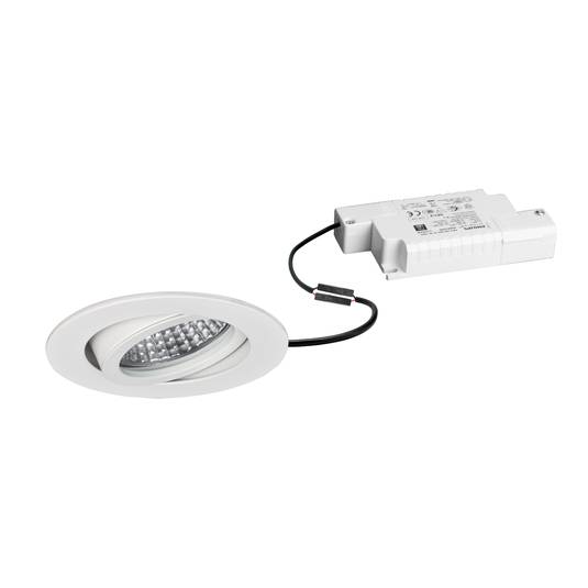 BRUMBERG LED recessed spotlight TirrelR, RCdimmable, textured white