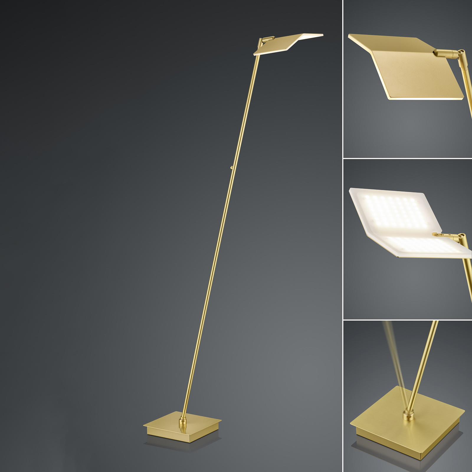 BANKAMP Book LED-gulvlampe med CCT og dimmer