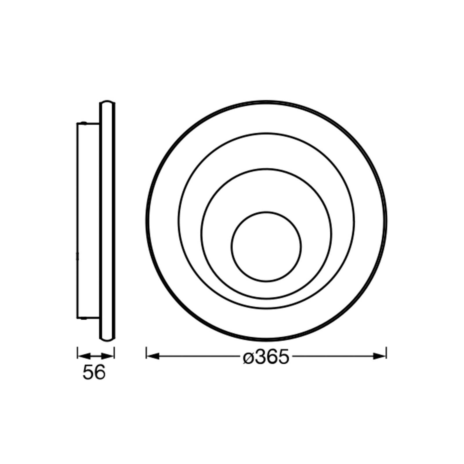 Plafón LEDVANCE Orbis Spiral Round Ø36,5cm