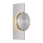 LED-vegglampe Jasper, høyde 20 cm, matt nikkel, metall