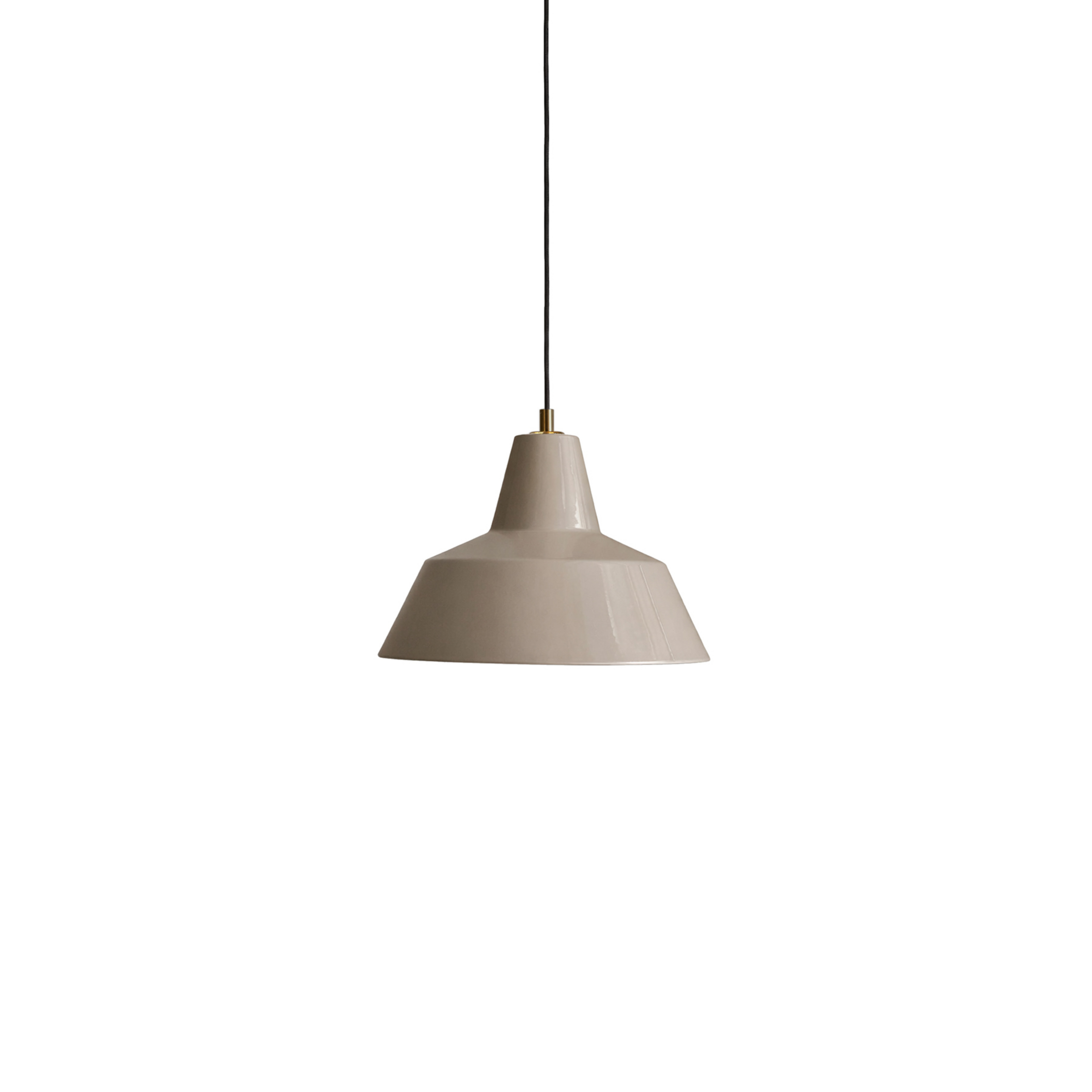 Workshop W3 Pendelleuchte, beige, Alu, E27 - Made By Hand