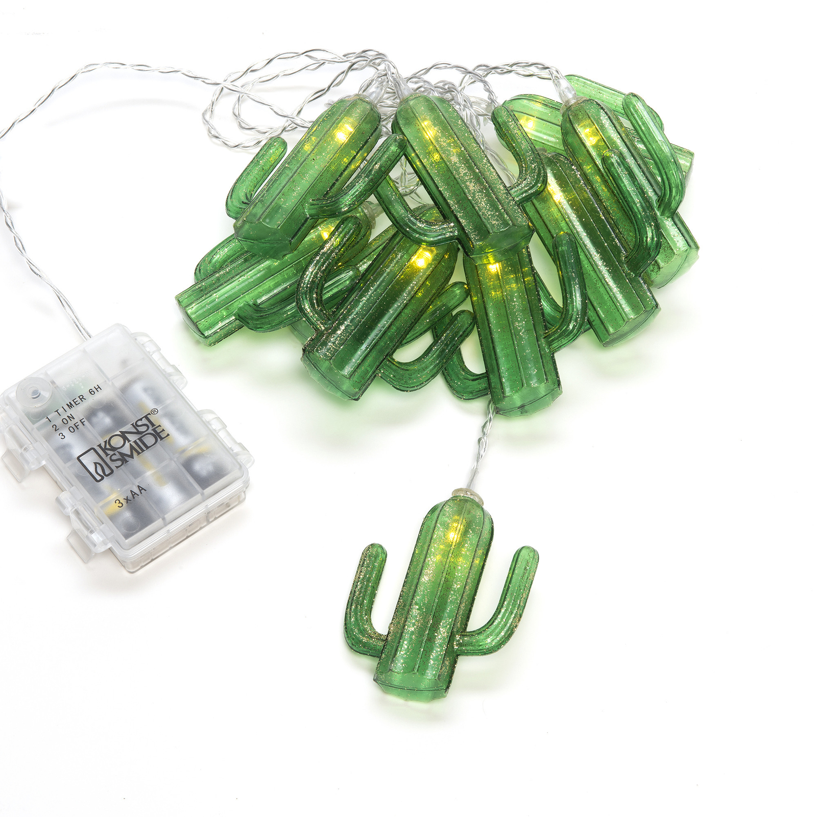 LED-ljusslinga Kaktusar, batteridriven