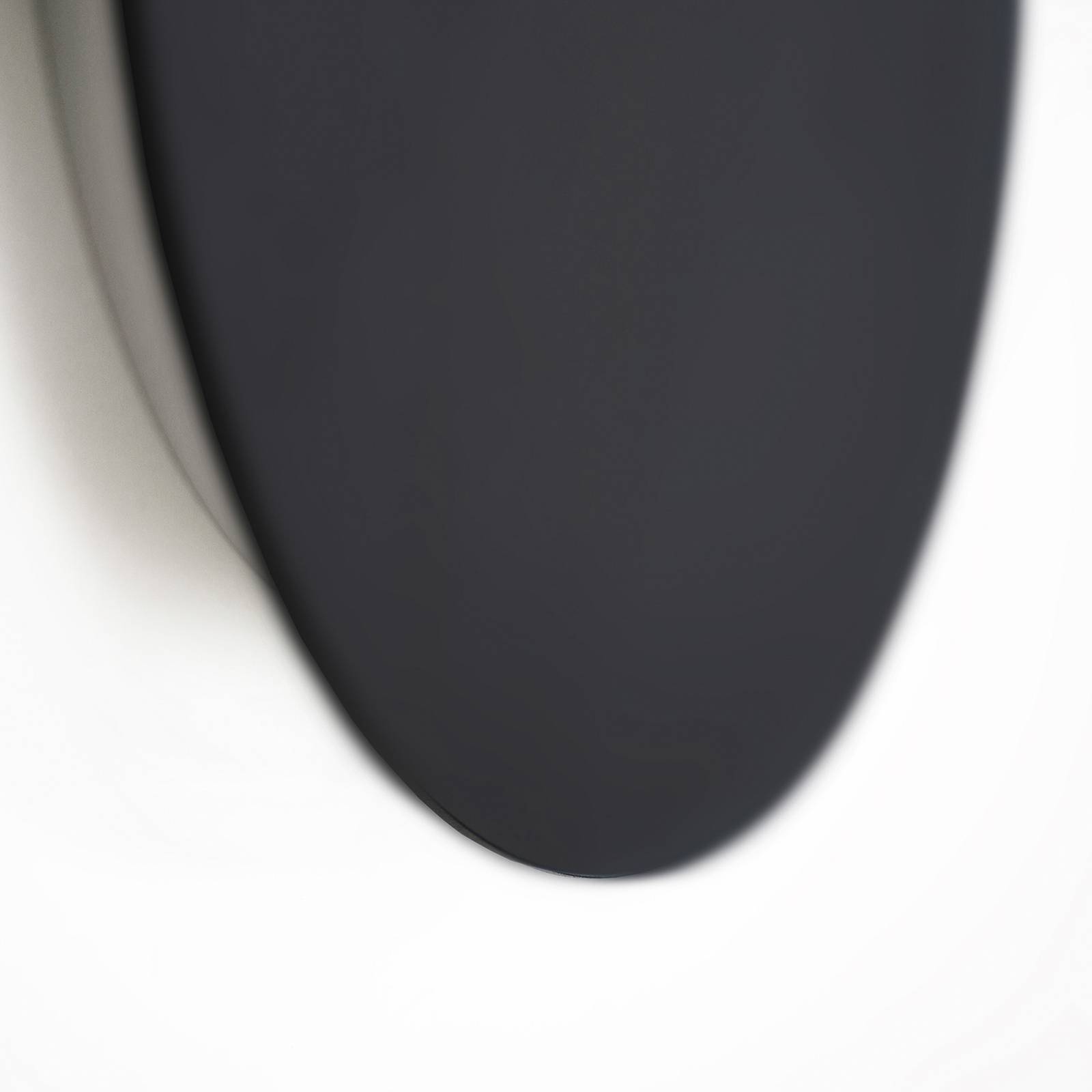 Escale Blade LED-væglampe mat sort Ø 18 cm