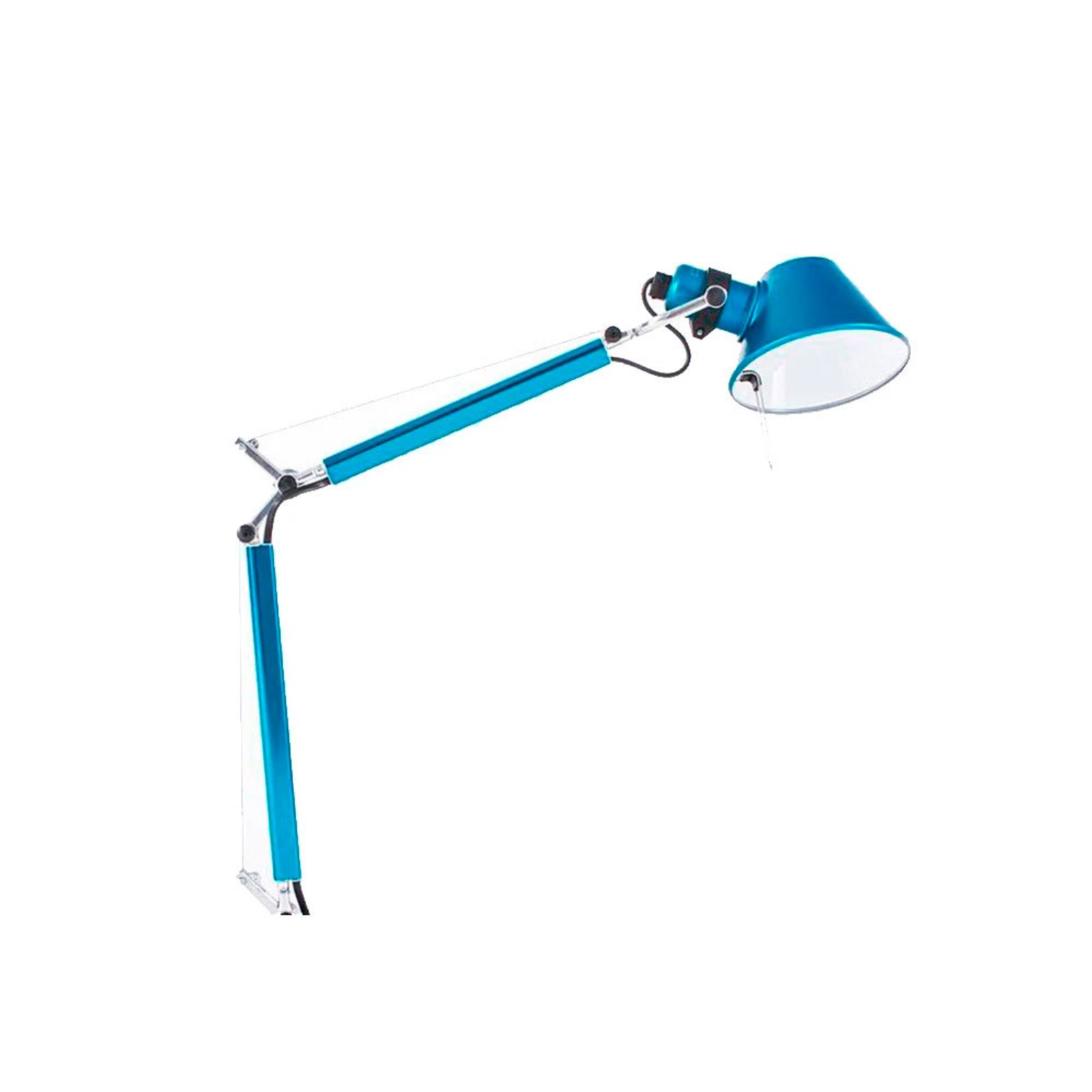 Tolomeo Micro Lámpara de Sobremesa con Abrazadera Azul - Artemide