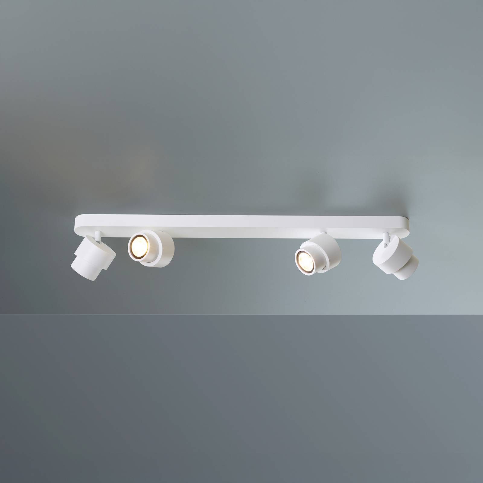 LED-Strahler BRUSH, weiß, 70 cm, 4-flg. Metall, dim, 2.700 K günstig online kaufen