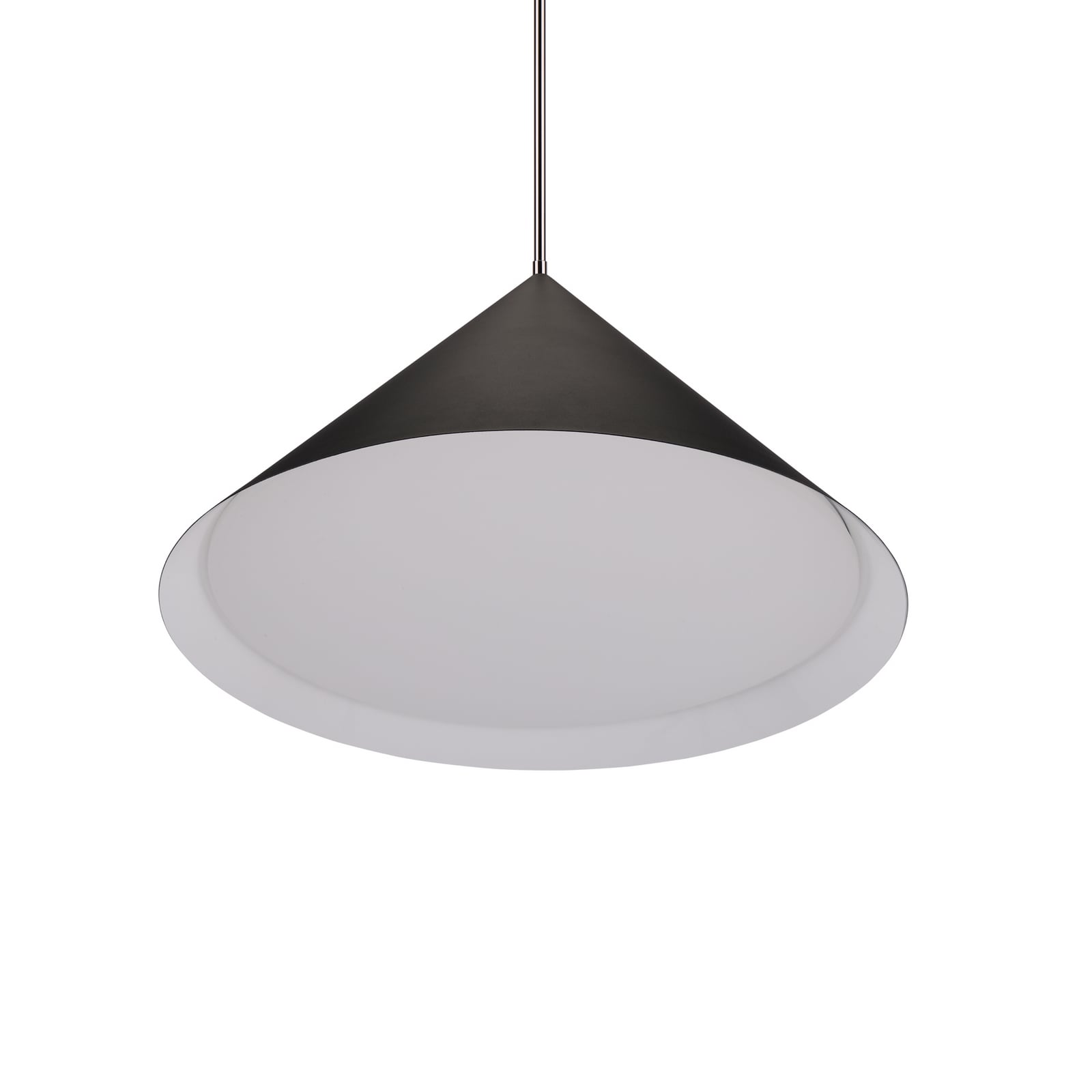 Lampada a sospensione Kuro, Ø 65 cm, nera, metallo, E27 - Watt & Veke