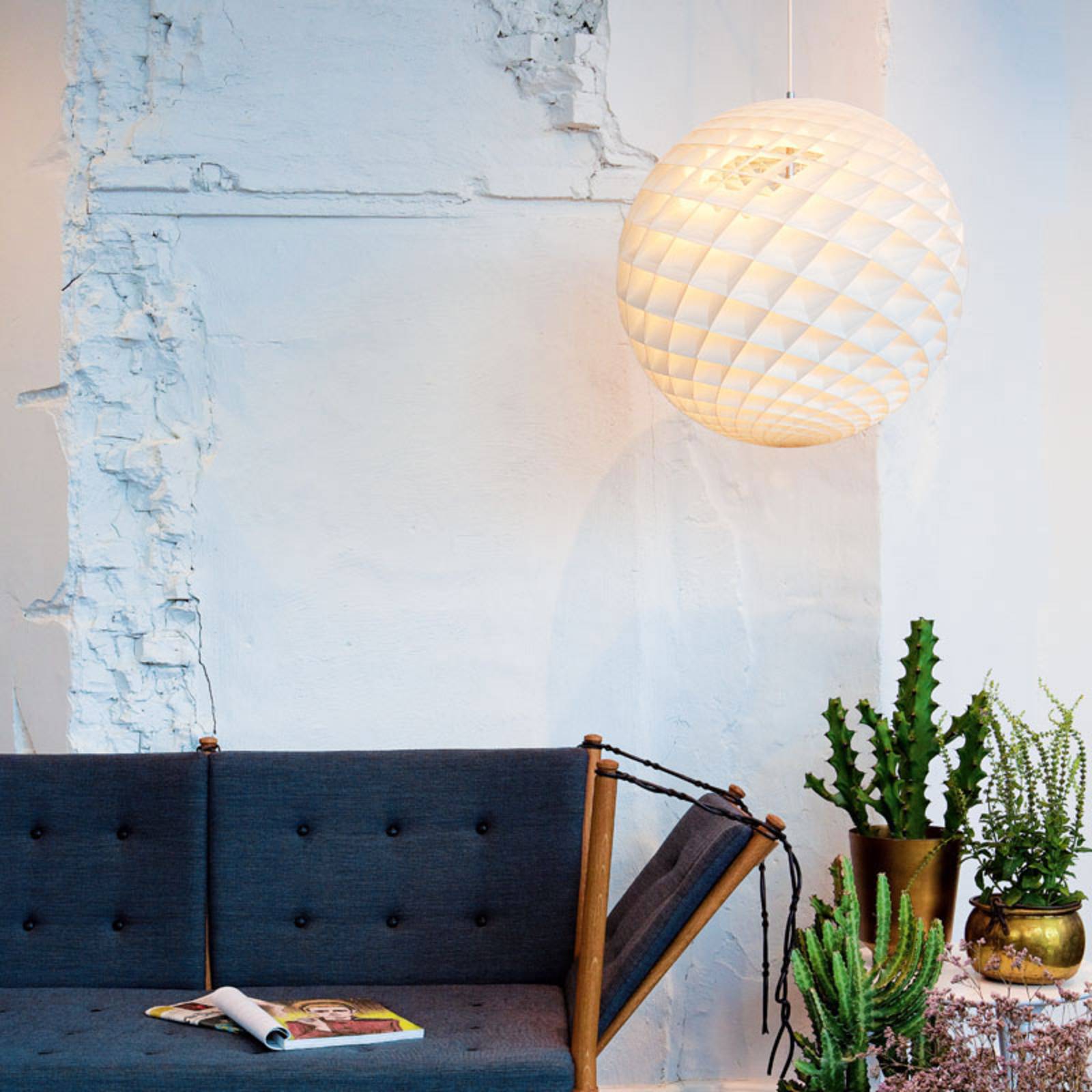 Louis Poulsen Patera lampa wisząca biała 90 cm