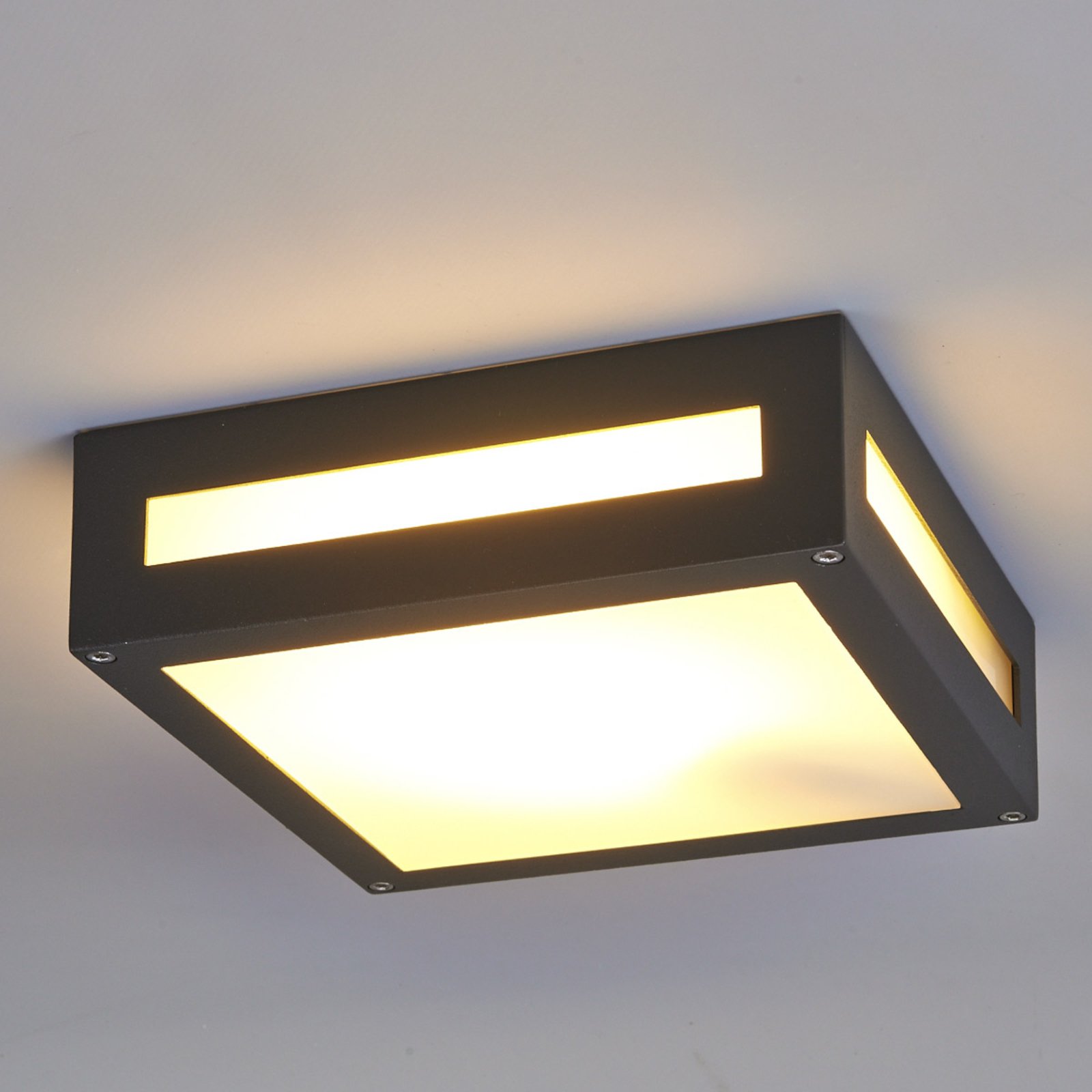 Nerea rectangular outdoor ceiling light