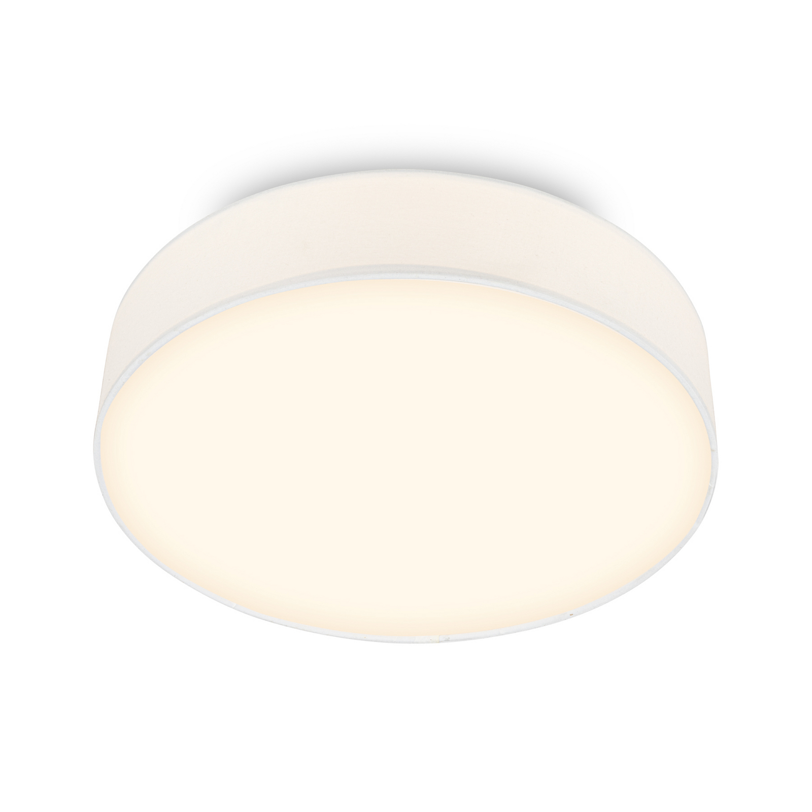 LED mennyezeti világítás Duck, fehér, átmérő 38 cm, textil, 3000 K