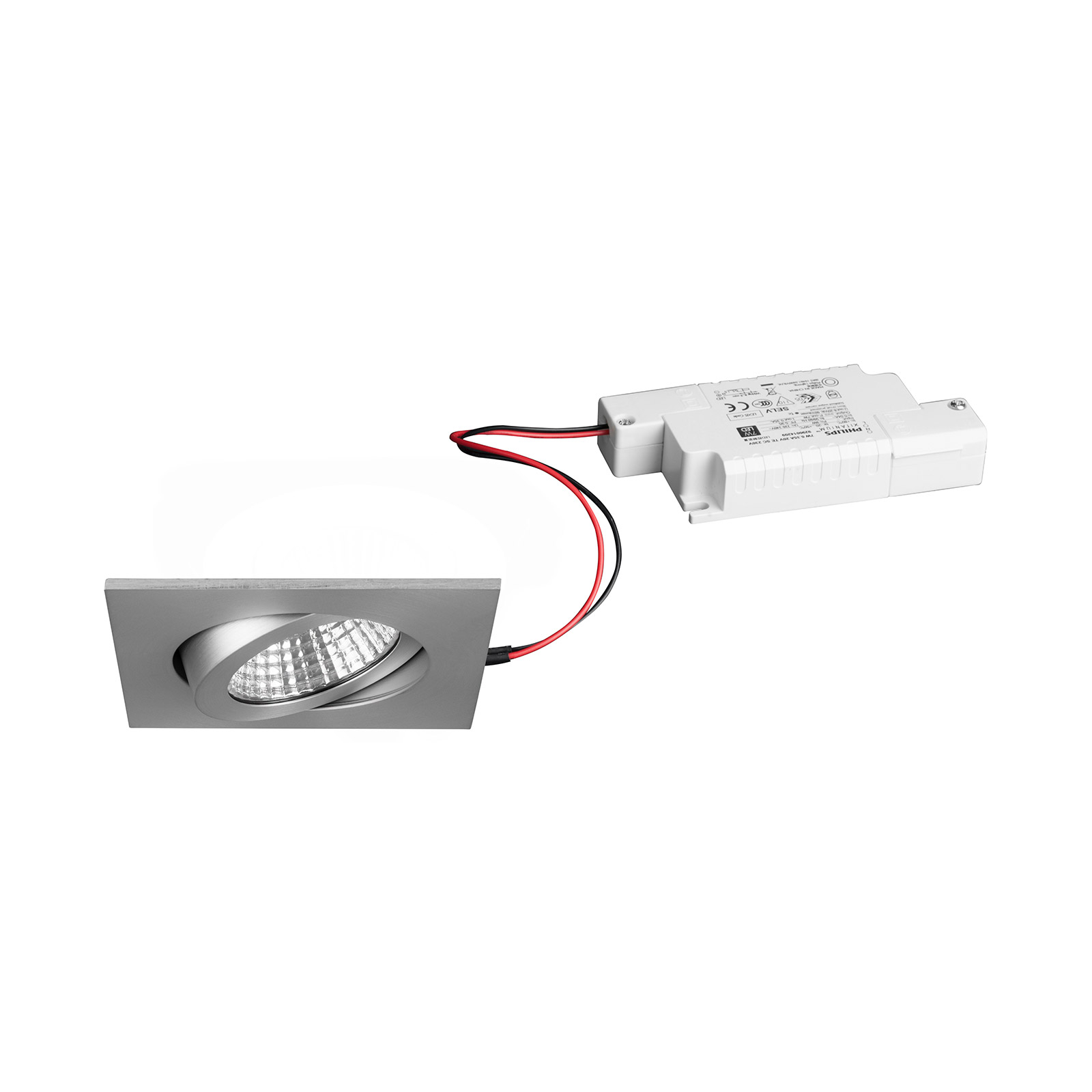 BRUMBERG LED-Einbaustrahler IP65 eckig dimmbar