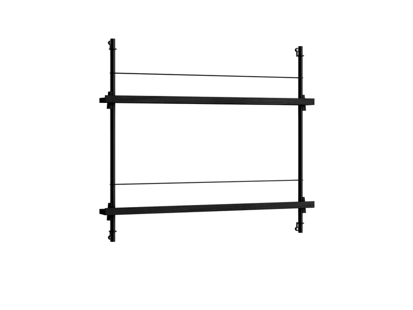 Moebe - Magazine Shelving 65 Regal Black/Black