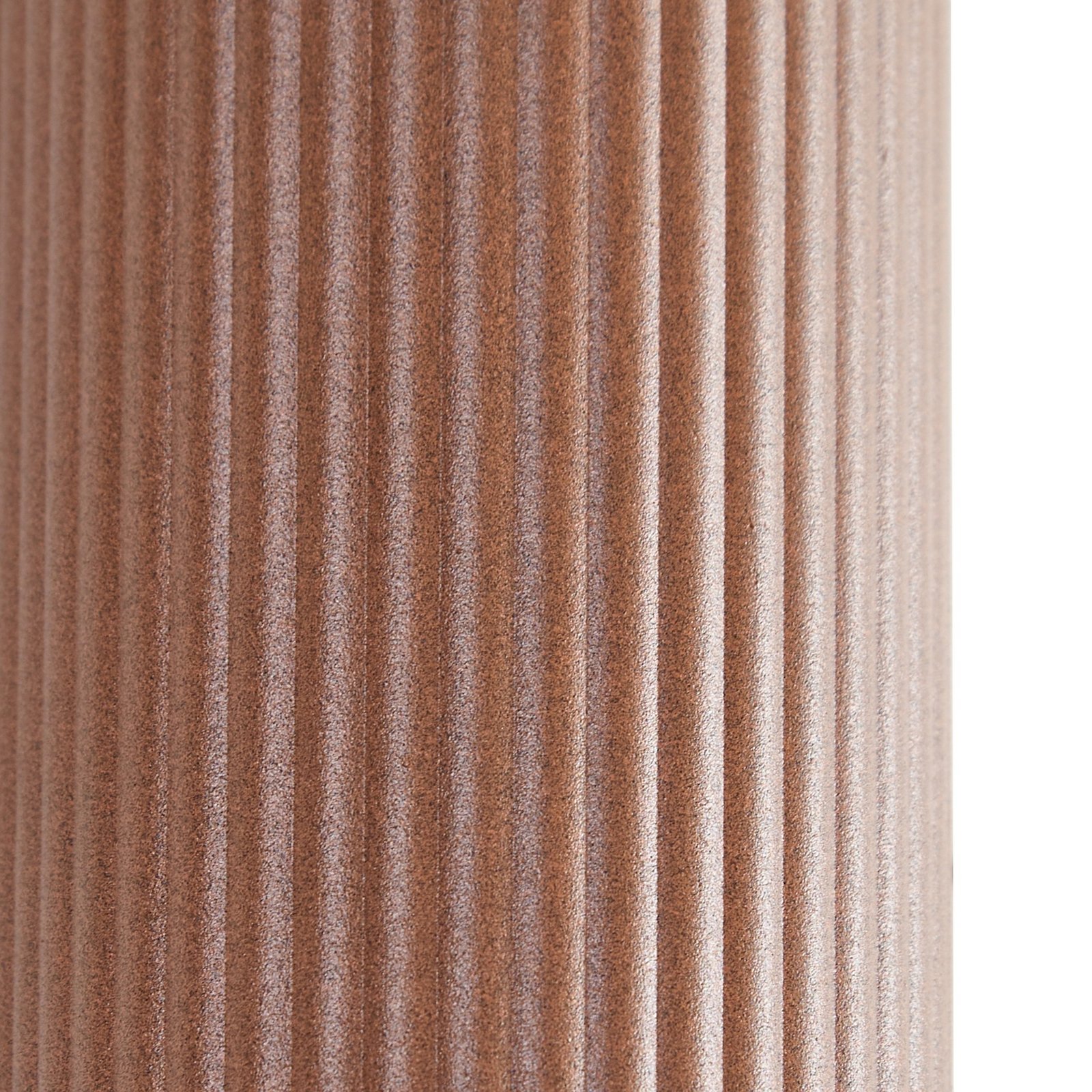 Lindby ulkoseinävalaisin Aluvo, ruoste, 16 cm, IP65, aallotettu