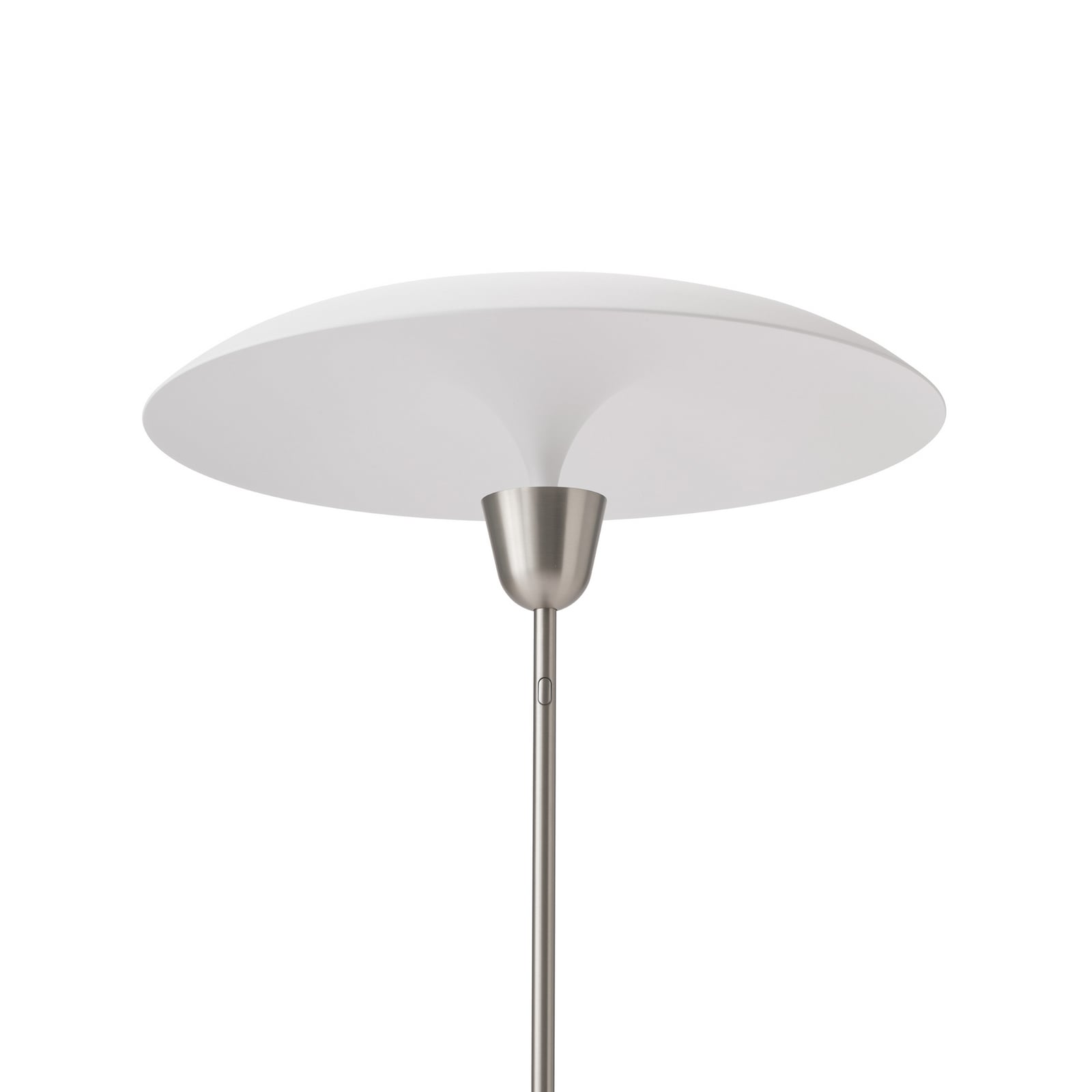 NEW WORKS LED-põrandalamp Kantarell, nikkel, hämardatav, 127 cm