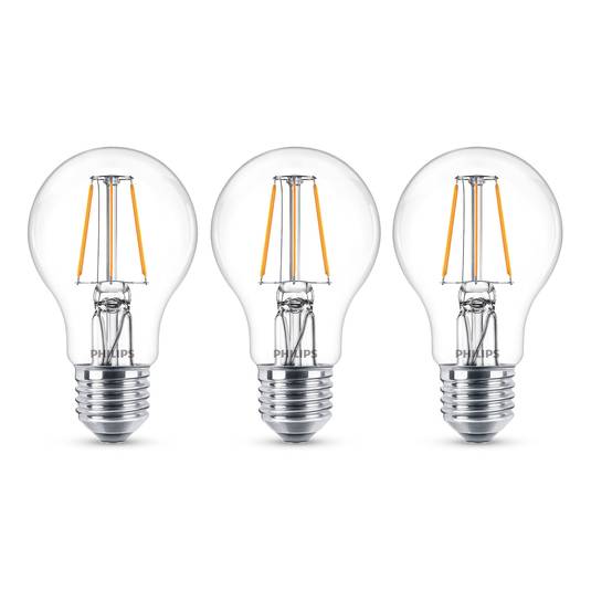 Philips LED-lamppu Classic E27 4,3W 2 700 K 3 kpl