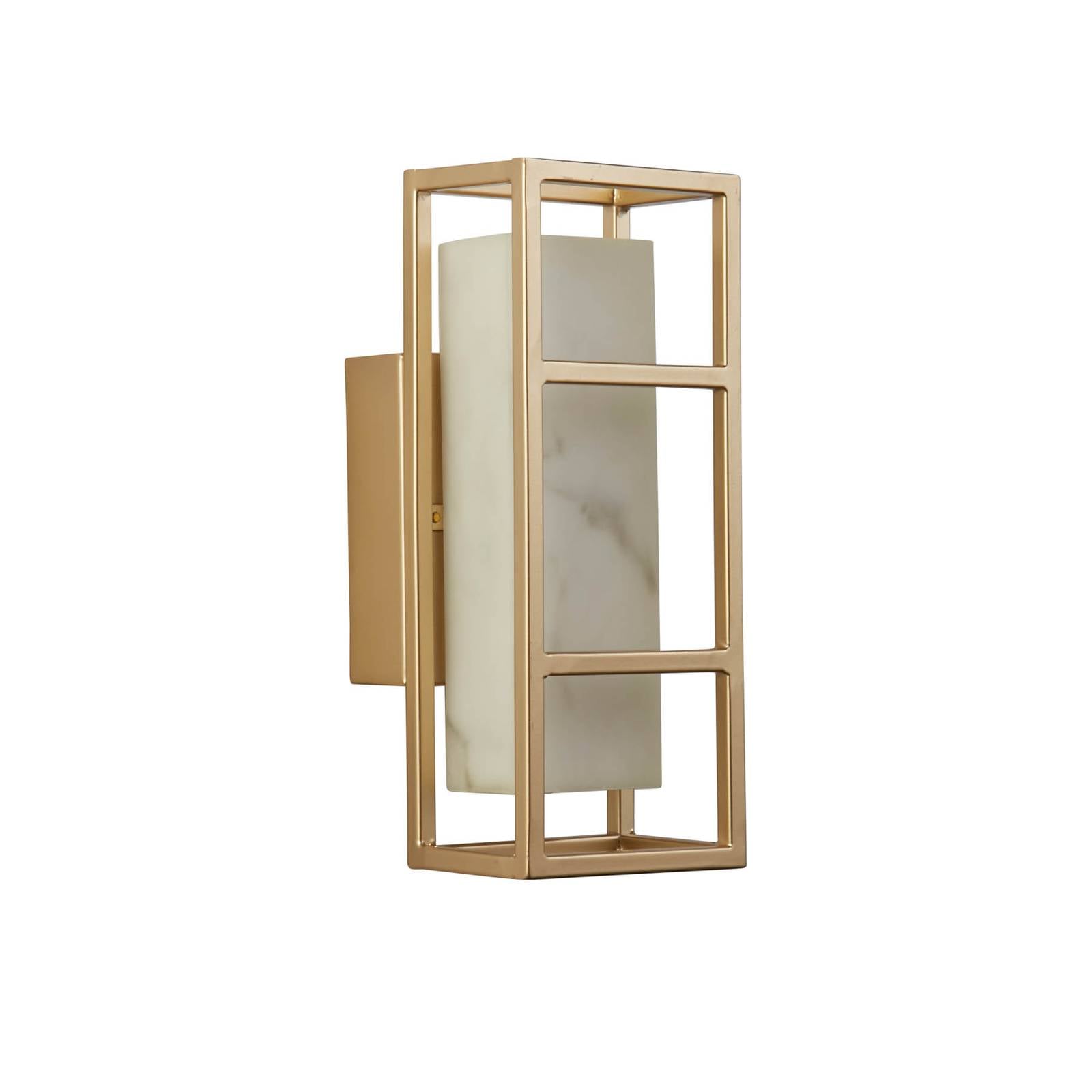 LED-Wandleuchte Mirage Höhe 25 cm gold Stahl IP44
