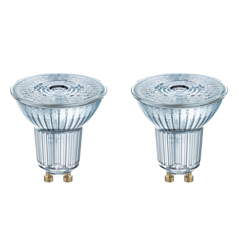 GU10 4,3W 827 LED reflektor 2'er sæt