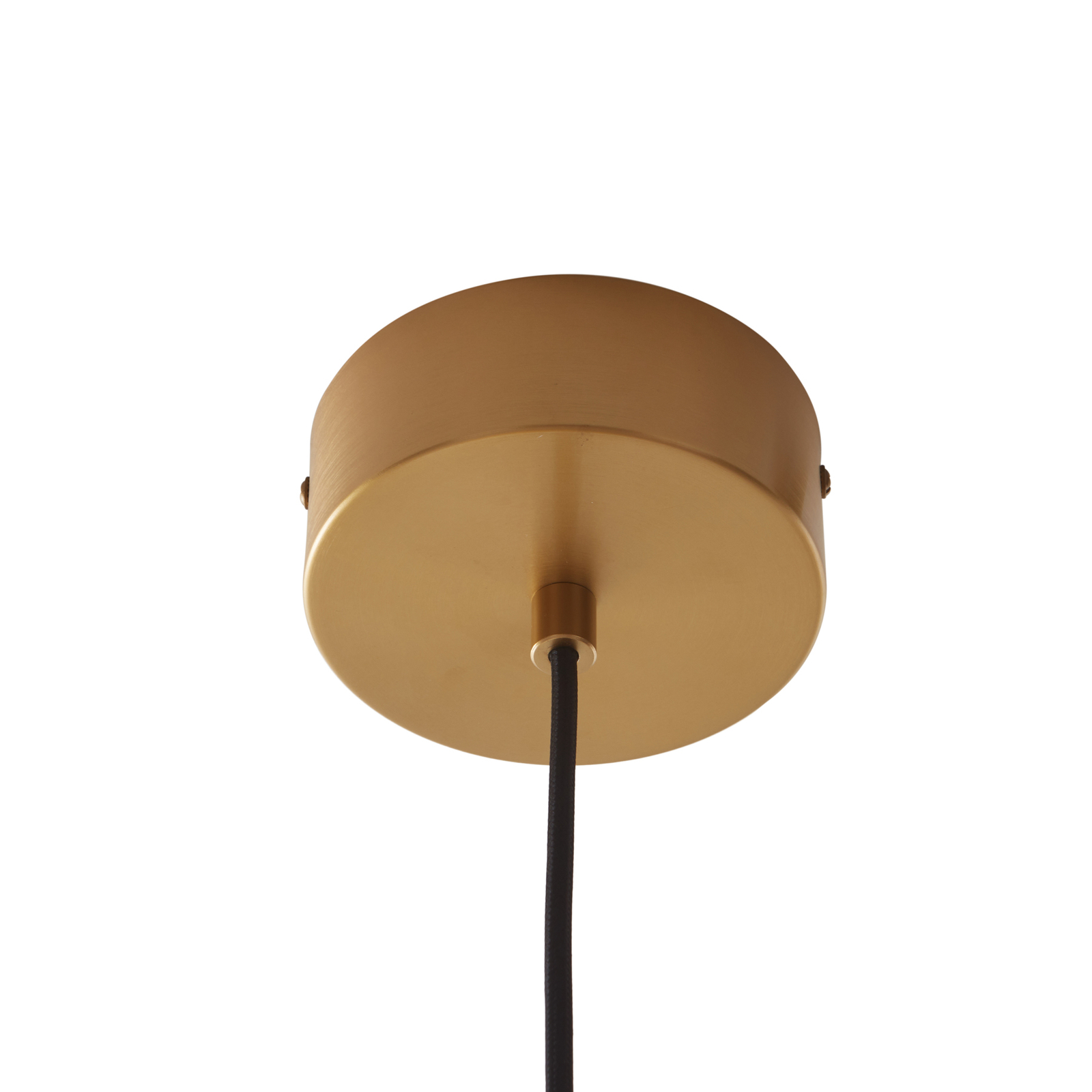 Závesné svietidlo Lucande LED Lythara, mosadz, Ø 40 cm, hliník