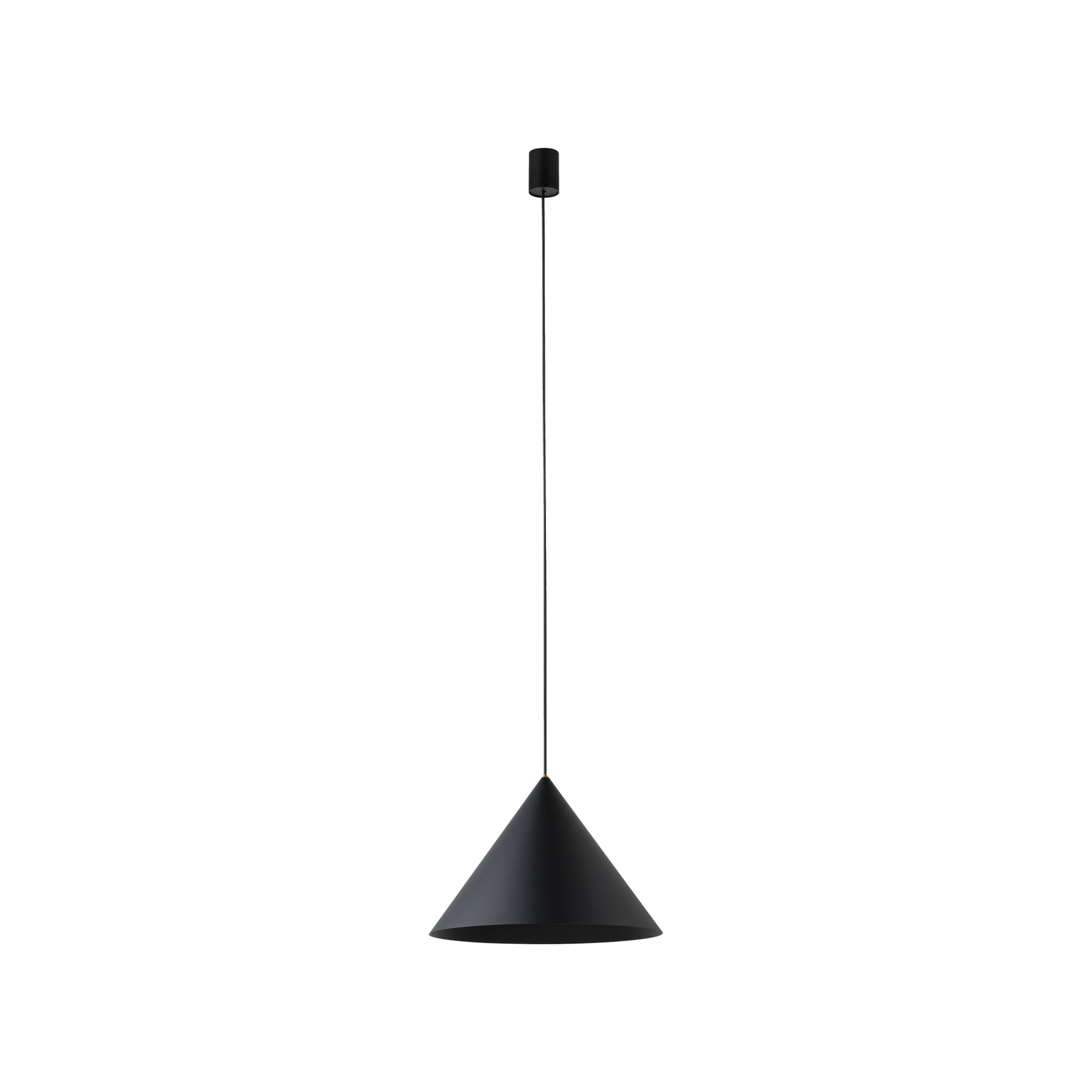 Hanglamp Zenith M met metalen kap in zwart