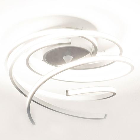 LED-taklampe Lungo alu., høyde 25 cm