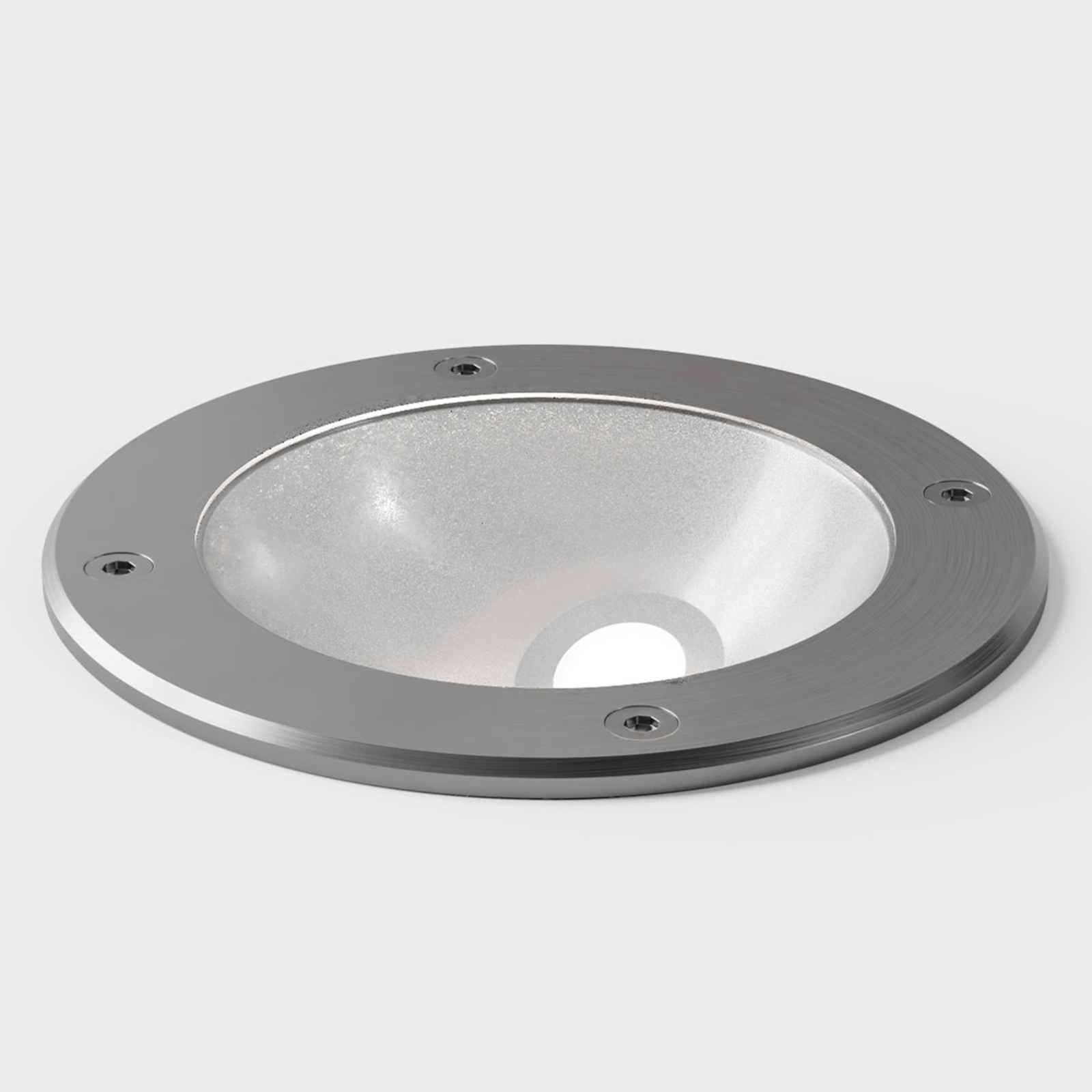 IP44.de In A LED deck light, stainless steel, stainless steel, security glass, polyamide, 8 W, energy efficiency: A+