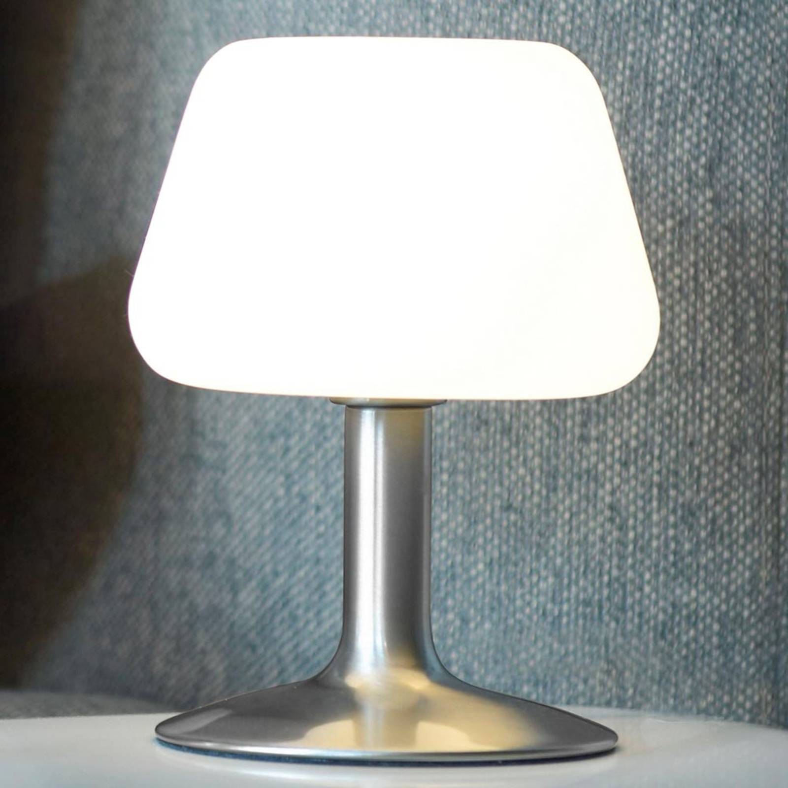 Paul Neuhaus Liten LED-bordslampa Till med touchdimmer stål