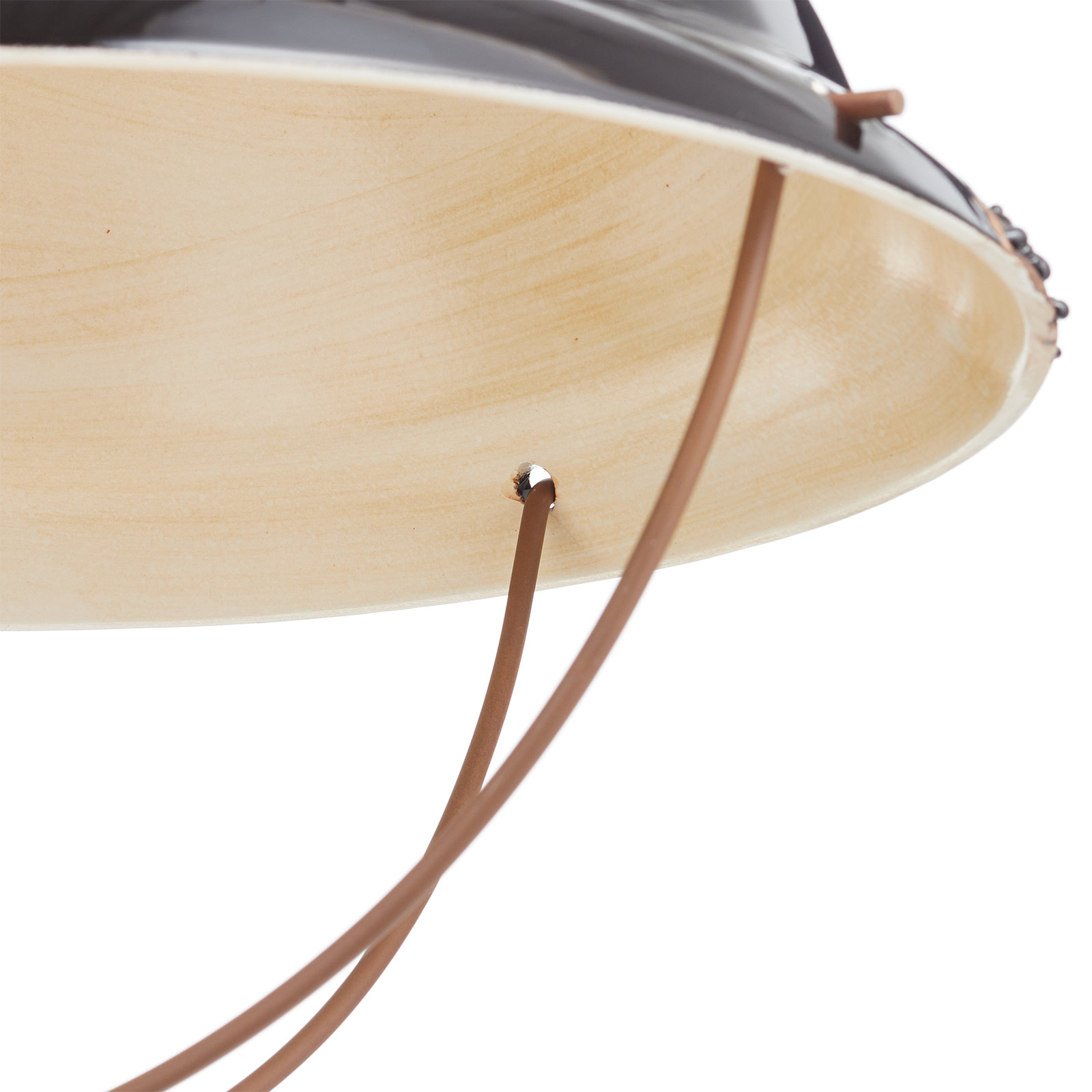 Hanglamp C1680 van keramiek, zwart