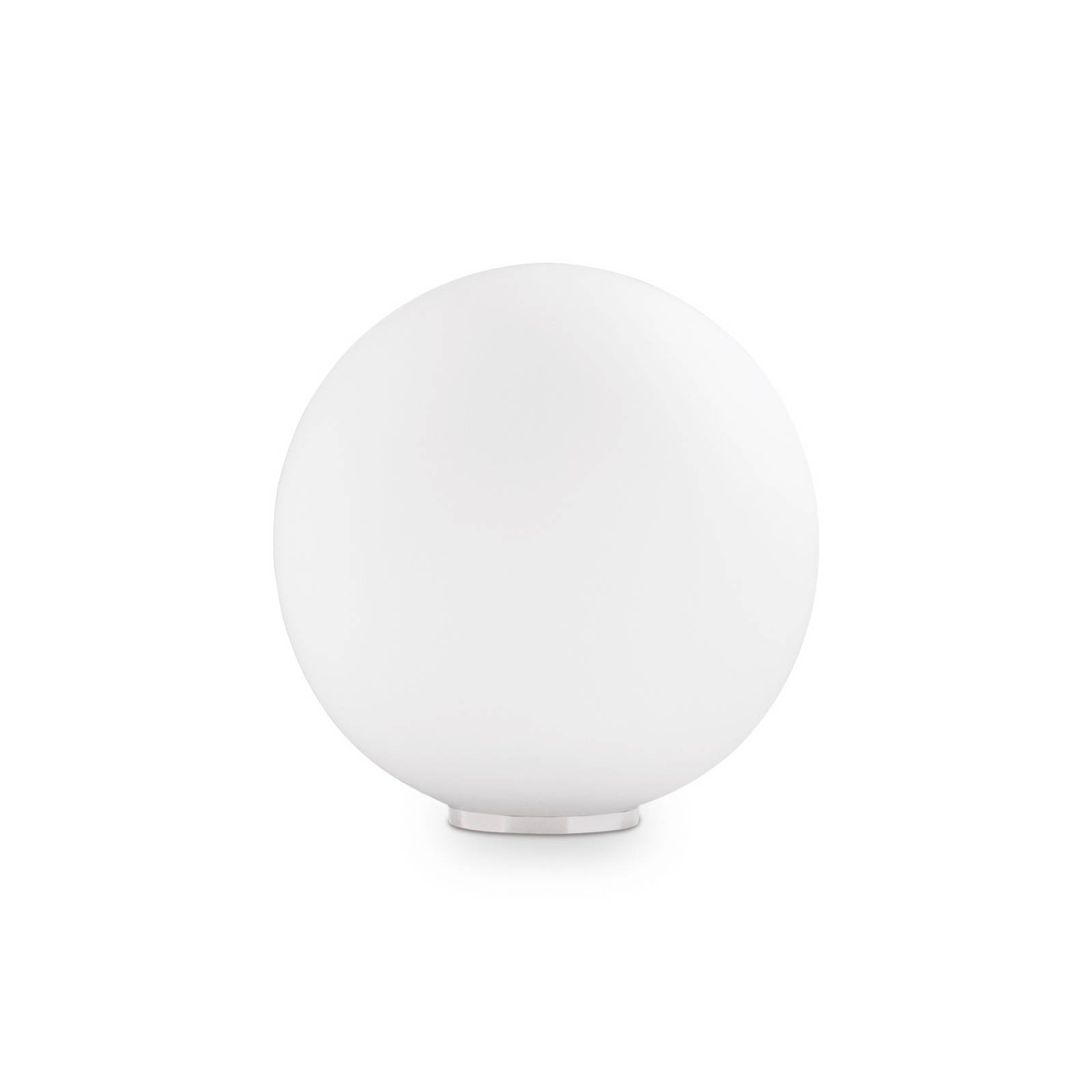 Ideal Lux Tischleuchte Mapa, Ø 30 cm, Opalglas, Kugel, E27