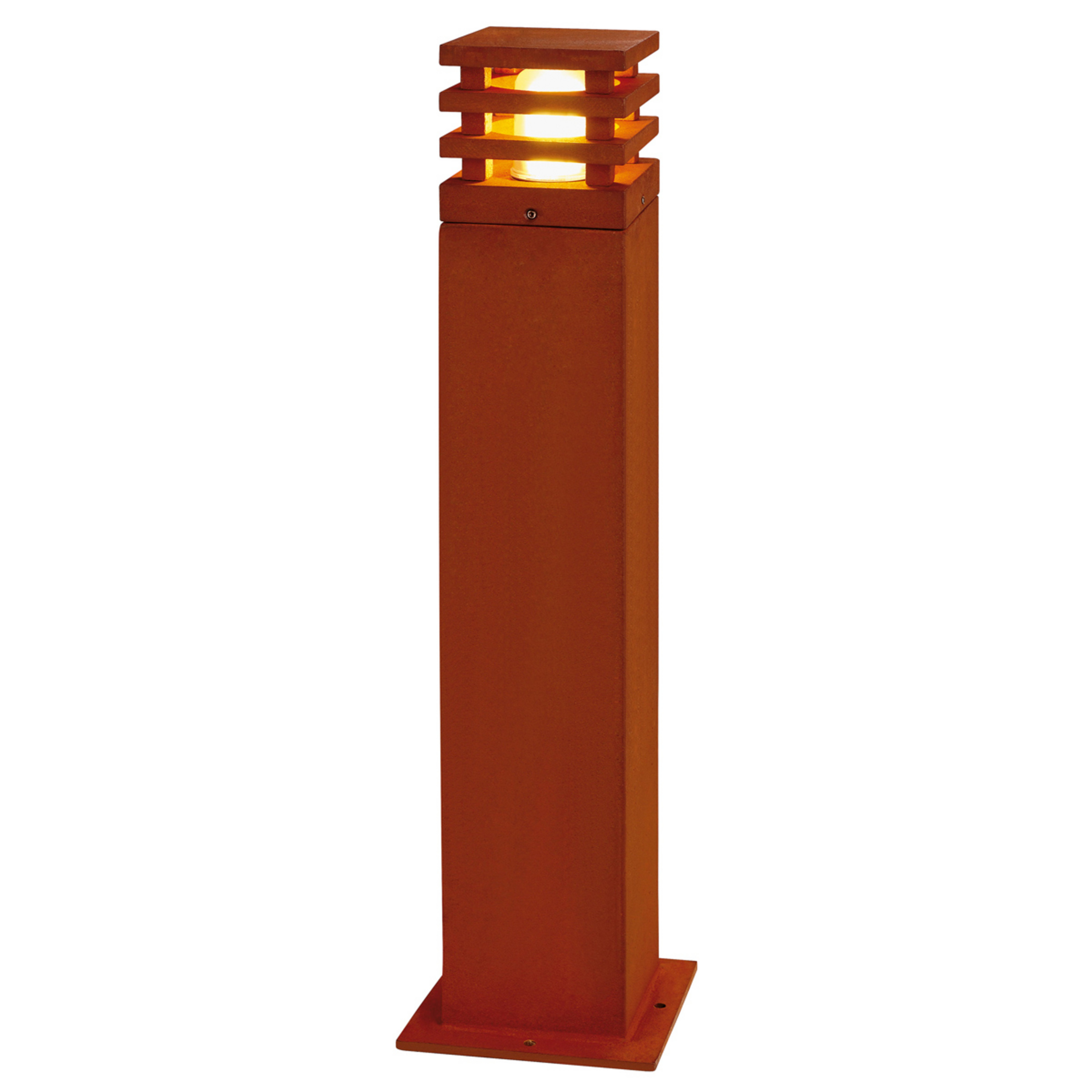 Rusty Square 70 Lampe de Jardin Rusted Steel - SLV
