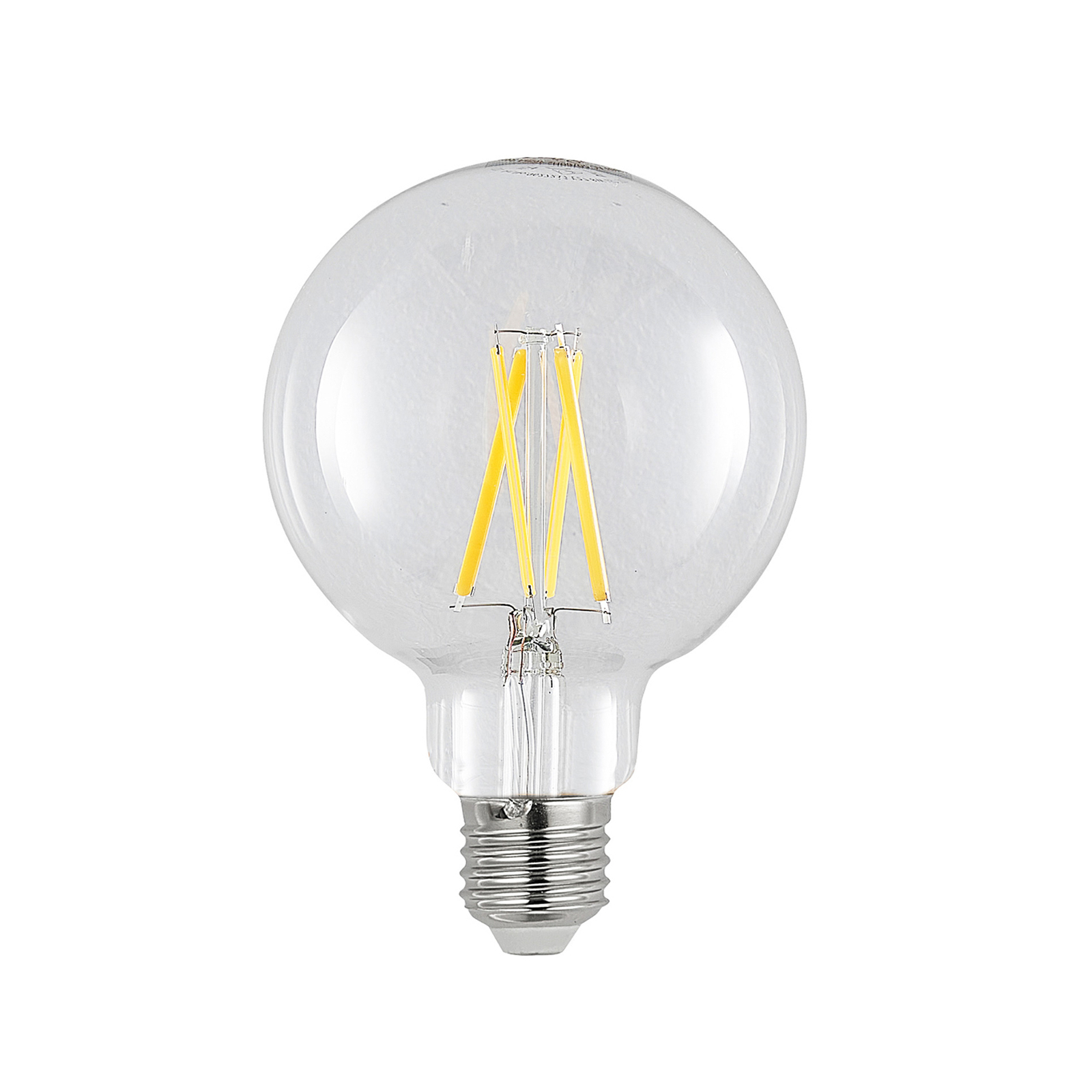 LED-Lampe E27 8W 2.700K G95 Globe klar 2er-Set