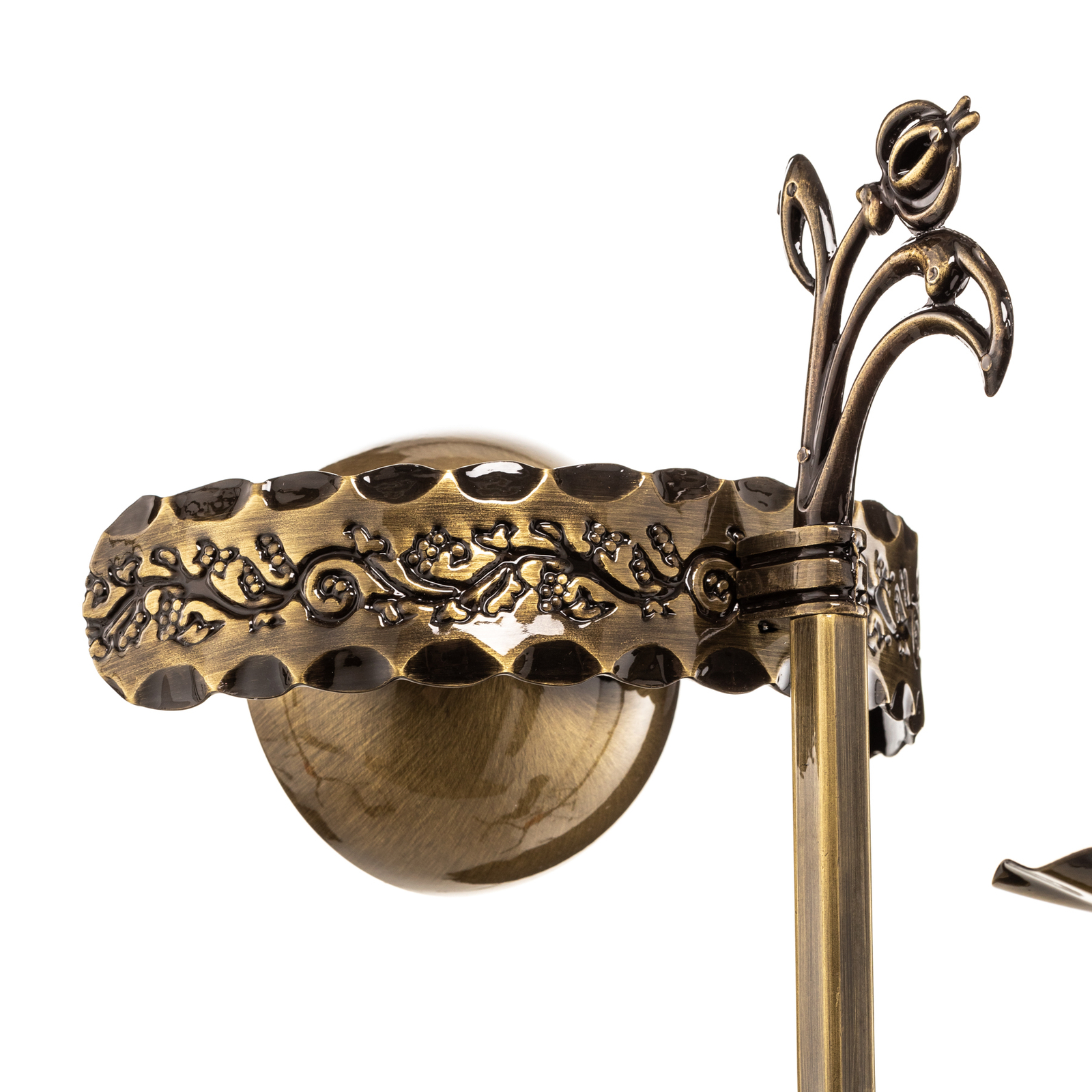 Vegglampe Castle lyst patinert, 1 lyskilder