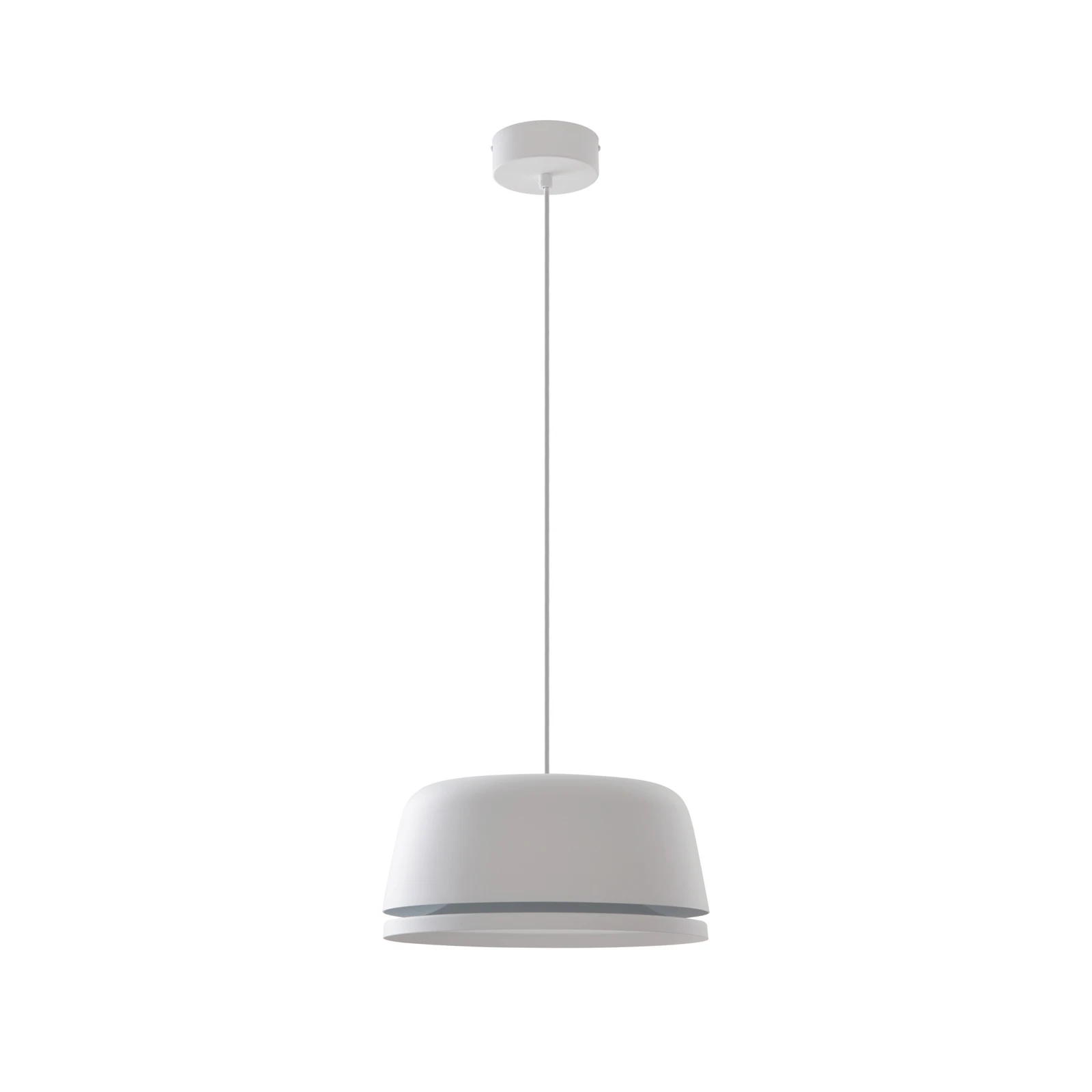 Závěsné svítidlo Lucande LED Faelinor, bílé, hliník, Ø 35 cm