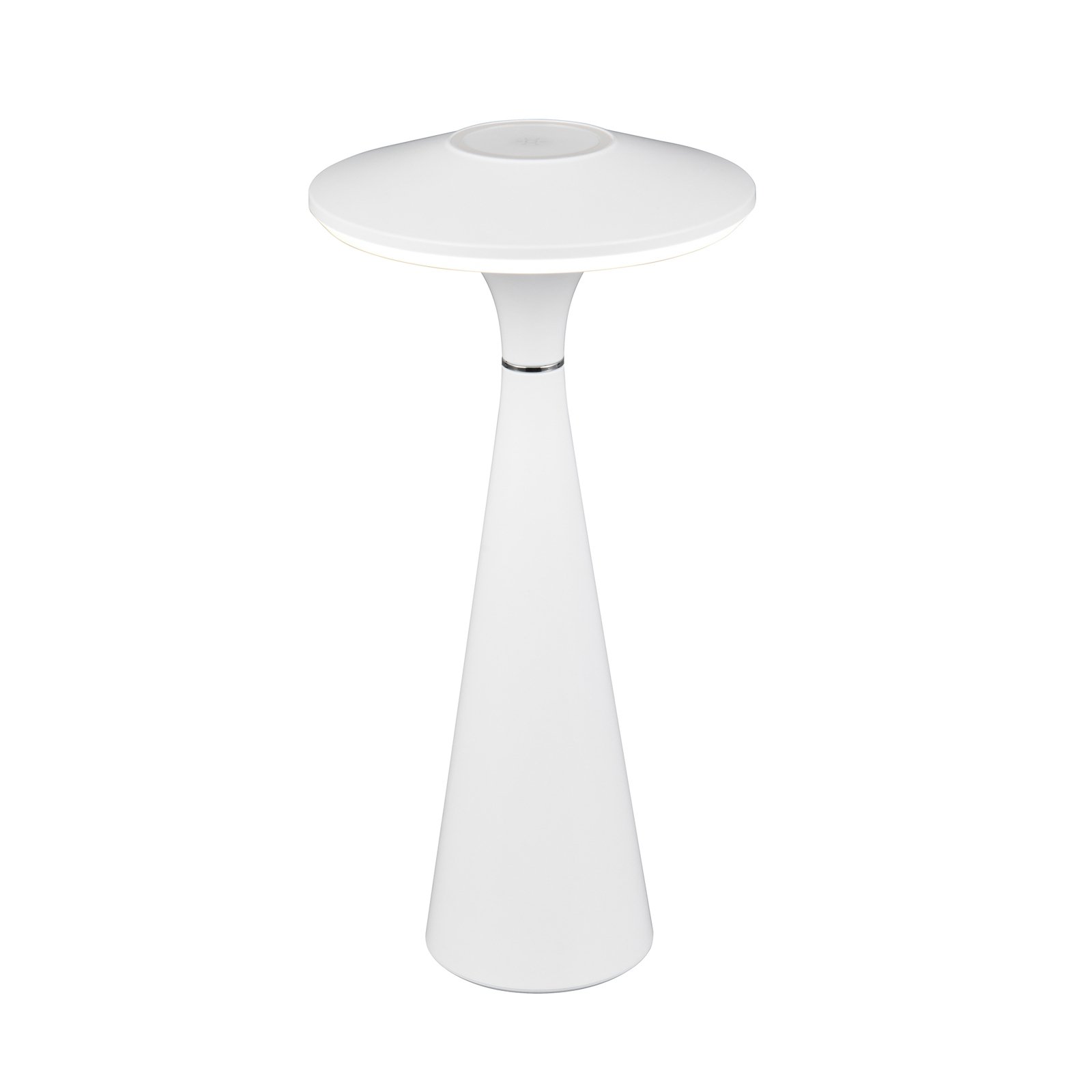 Torrez LED uzlādējama galda lampa, balta, augstums 28,5 cm, CCT