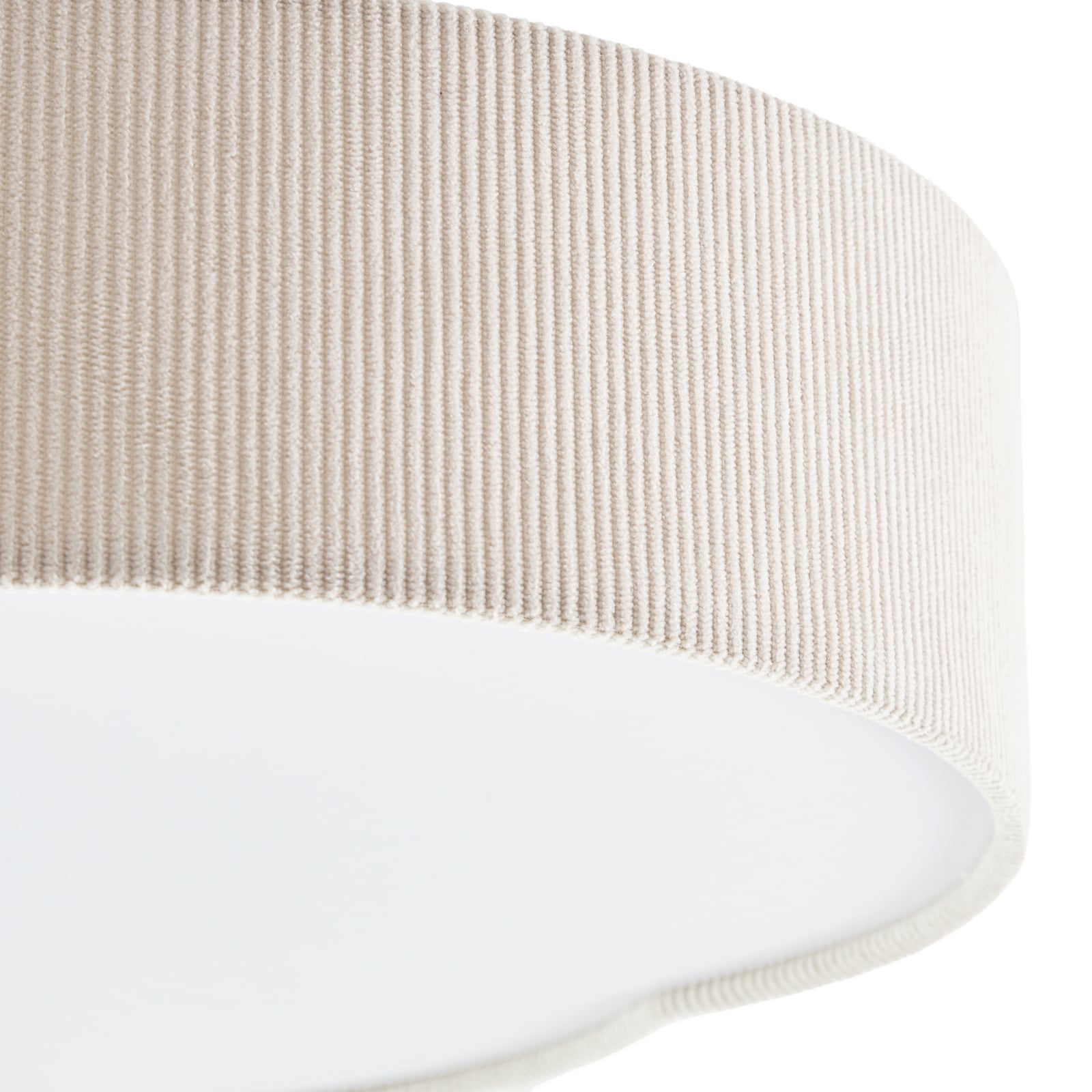 Lindby LED-kattovalaisin Winona, Cord, 48 cm, kermanvärinen, CCT Lindby LED-kattovalaisin Winona, Cord, 48 cm, kermanvärinen, CCT