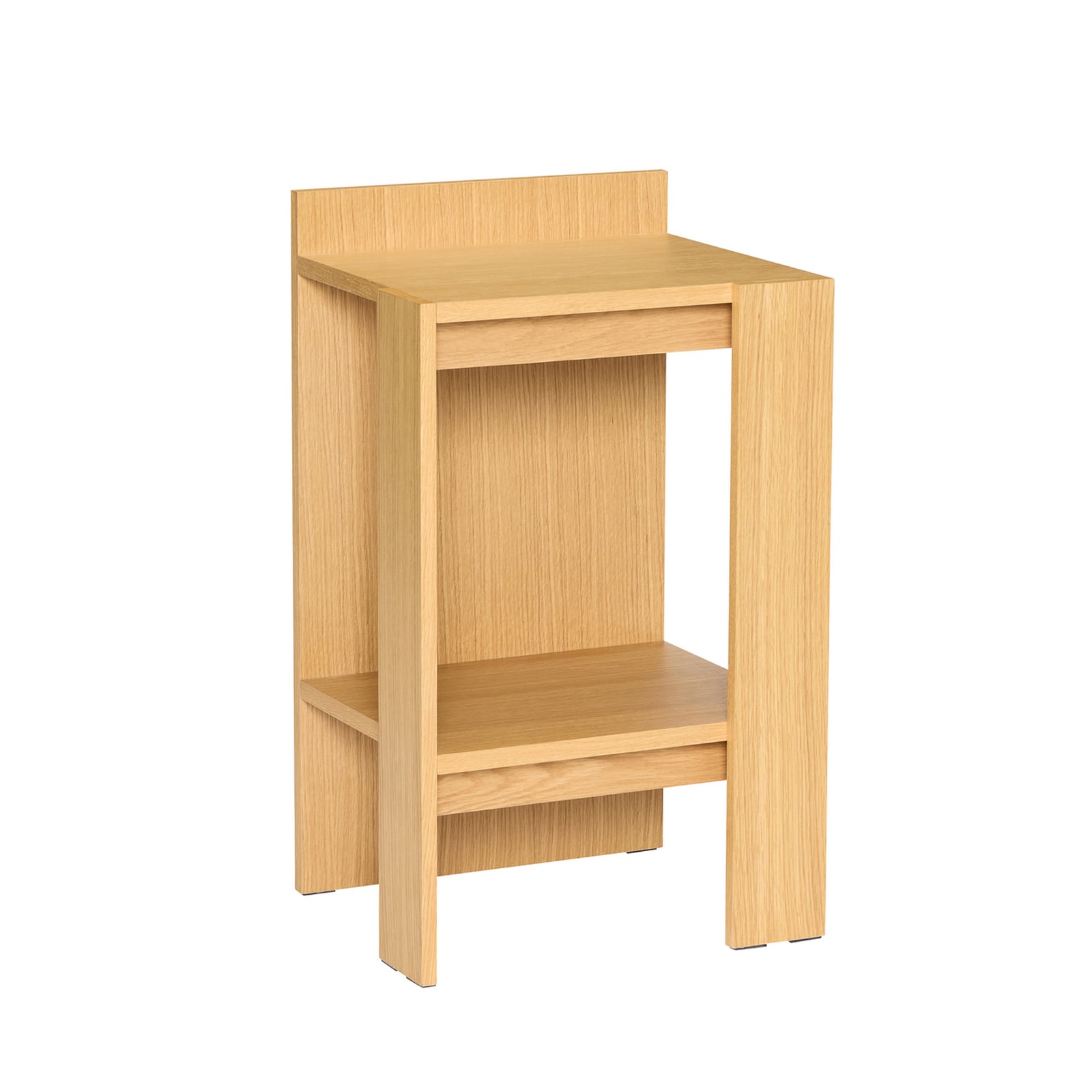 Comodino Merge in rovere chiaro, altezza 70 cm - Hübsch