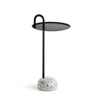 Bowler sidobord, svart, höjd 70,5 cm, granit - HAY