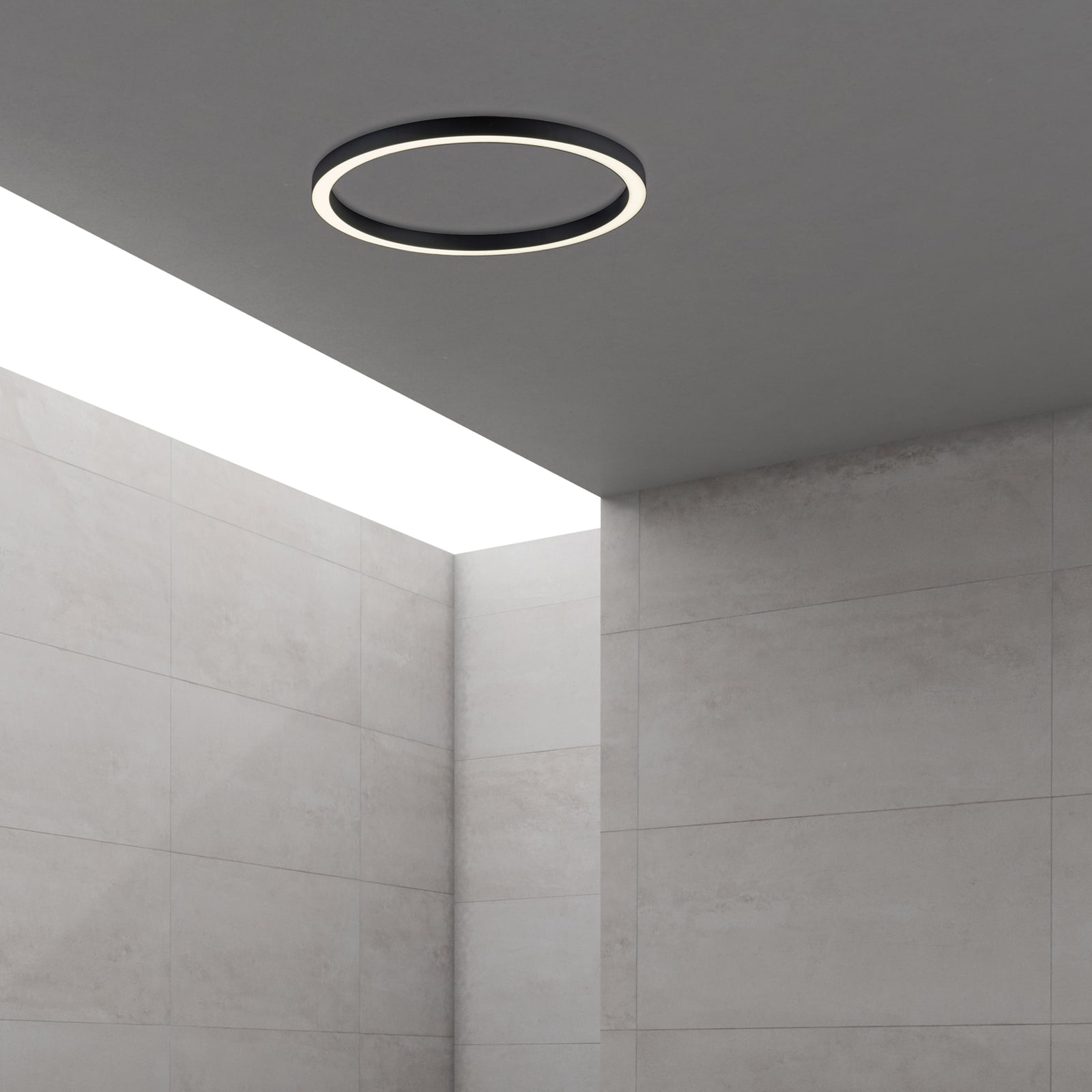 Plafonnier LED Lines Round, Ø 70 cm, graphite, CCT - PURE Plafonnier LED Lines Round, Ø 70 cm, graphite, CCT - PURE