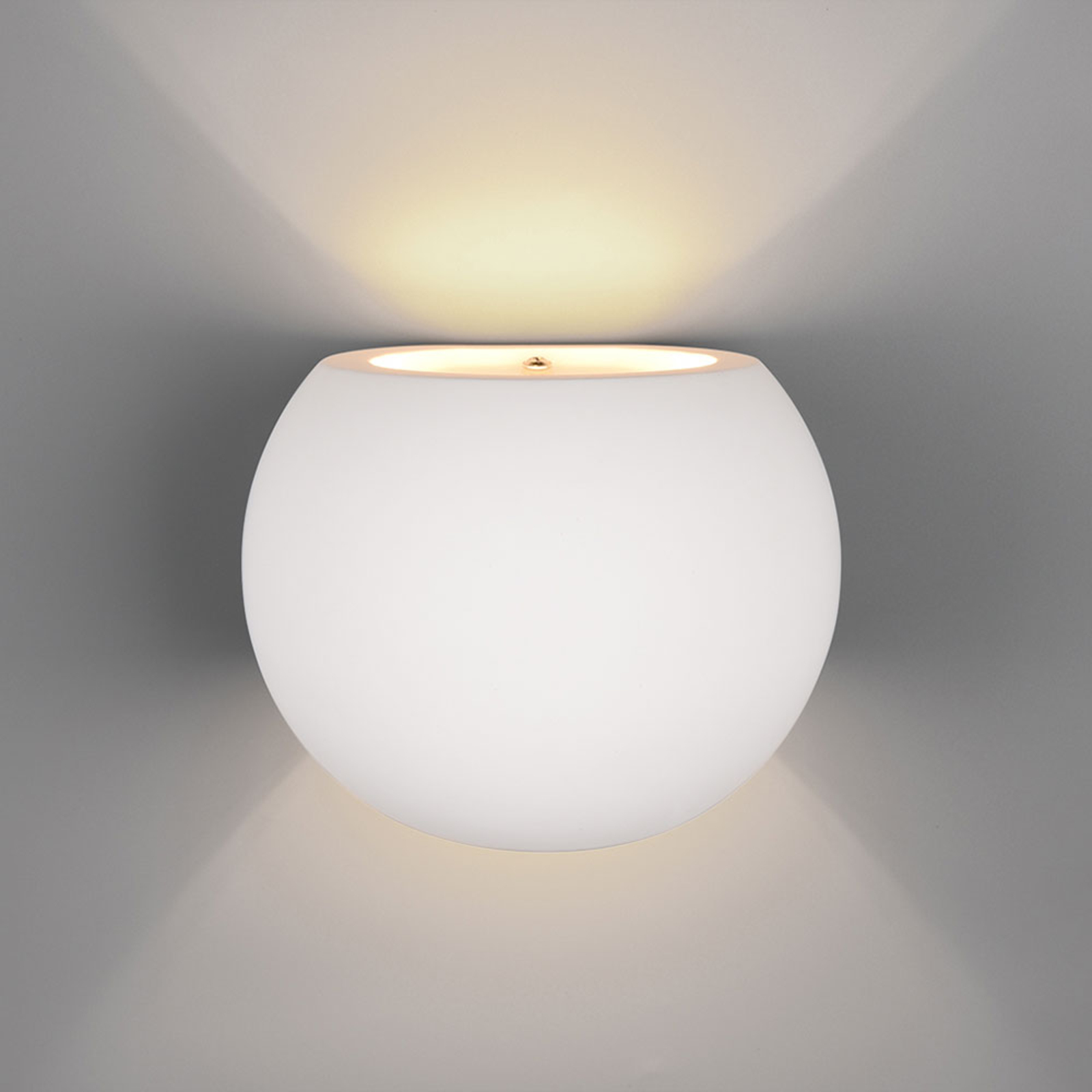 Trio Lighting Oviedo wall light made of plaster, paintable, for Living / Dining Room, plaster, G9, 28 W, energy efficiency: A++, W: 15 cm, H: 12.5 cm