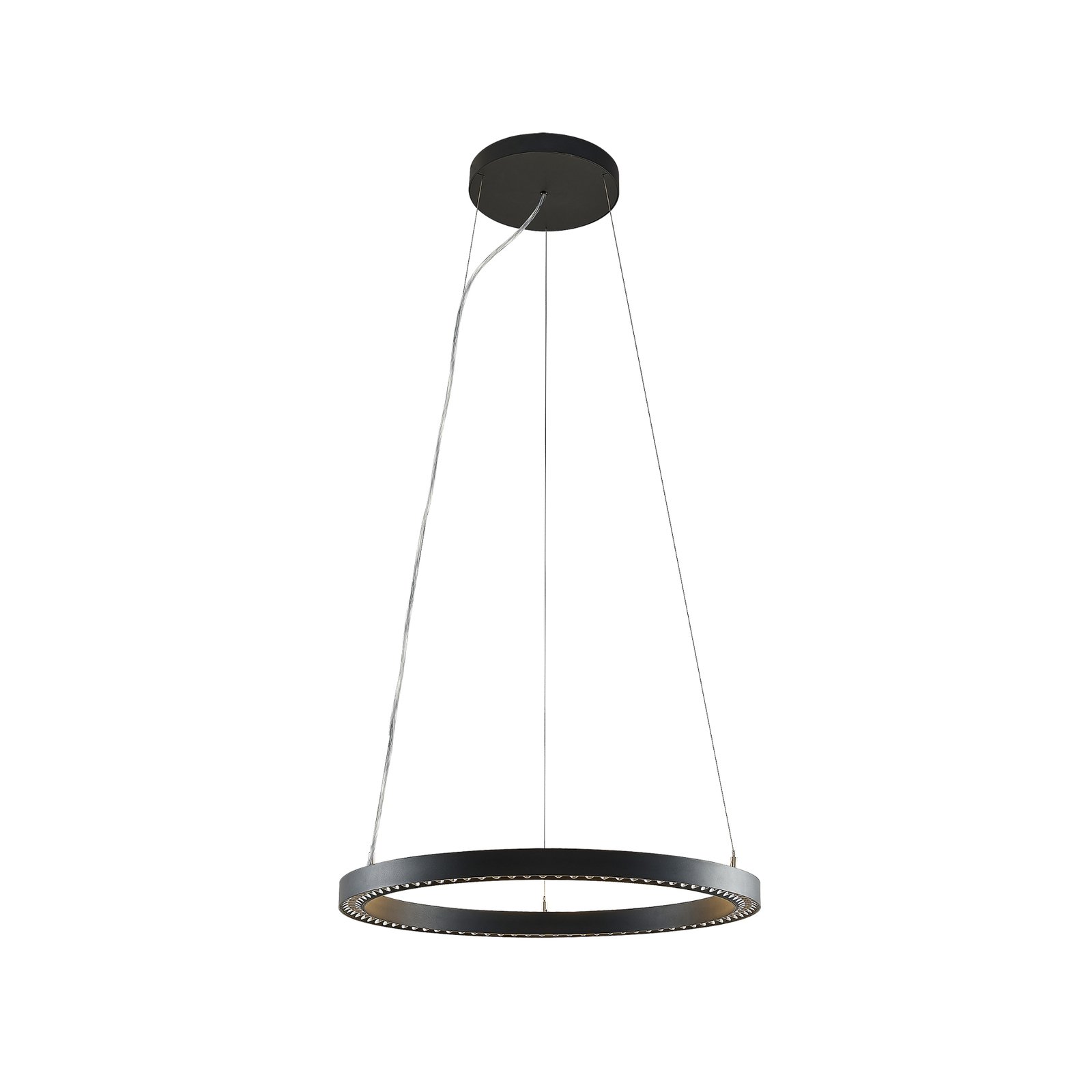 Molto Luce hængelampe Perfora Pro, sort, Ø 60,5 cm