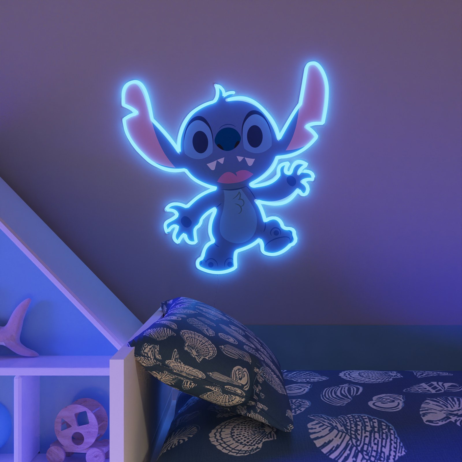 YellowPop Luz de parede LED Disney Stitch Body
