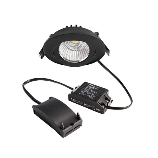 LED-Deckeneinbaustrahler Dione 3.000 K schwarz