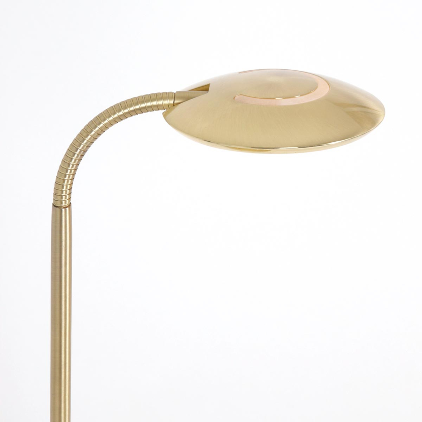 Zenith stojaca LED lampa so stmievačom mosadzná