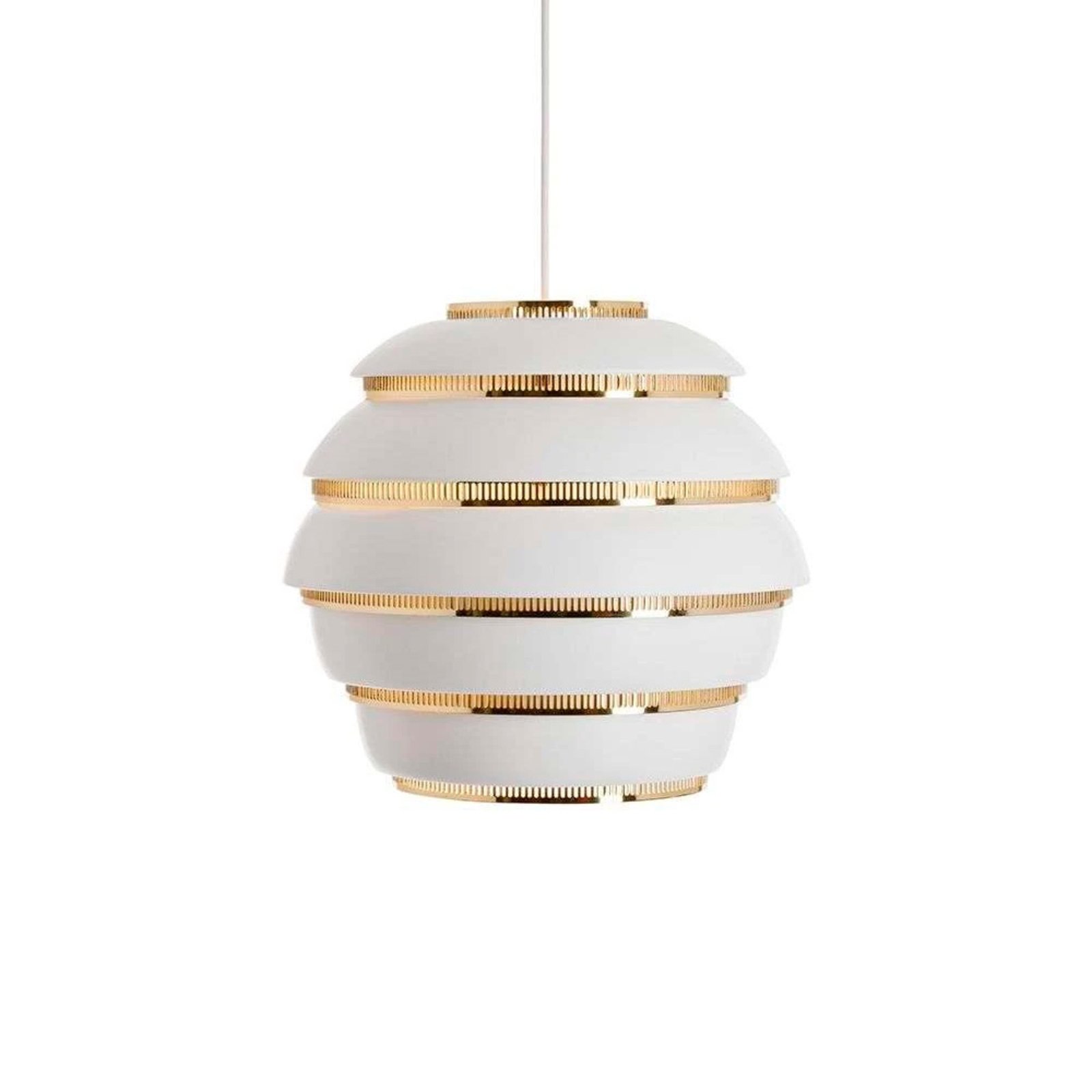 A331 Beehive Závěsná Lampa White/Brass - Artek