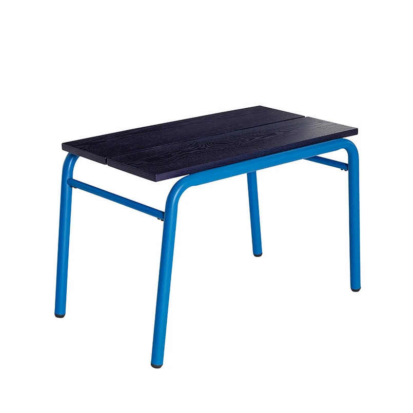 Produktfoto för Hübsch - Koi Bench - Bänk - Blue,Dark blue - 70x43xh48cm