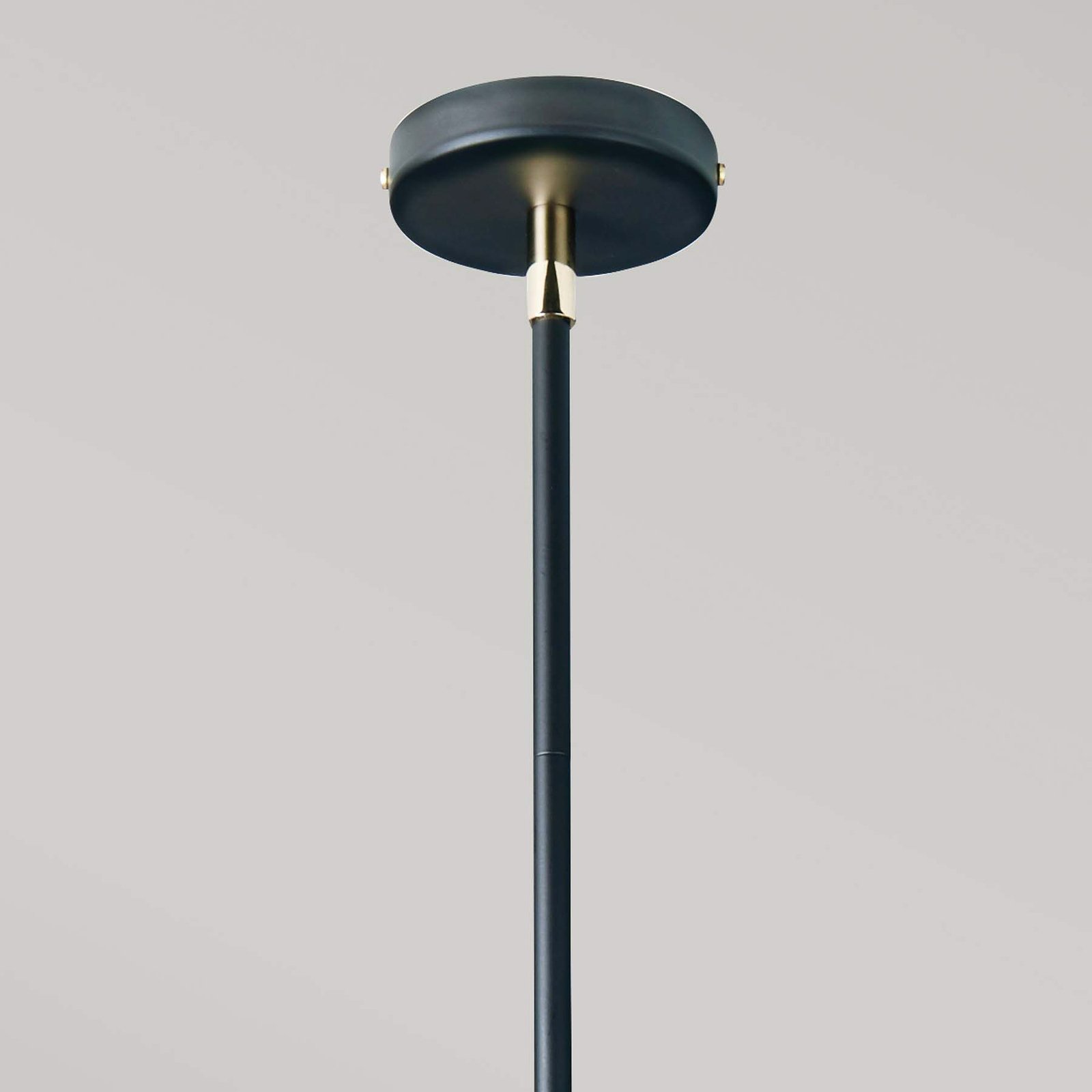 Lámpara de mesa Costero, gris ahumado/negro, 43 cm
