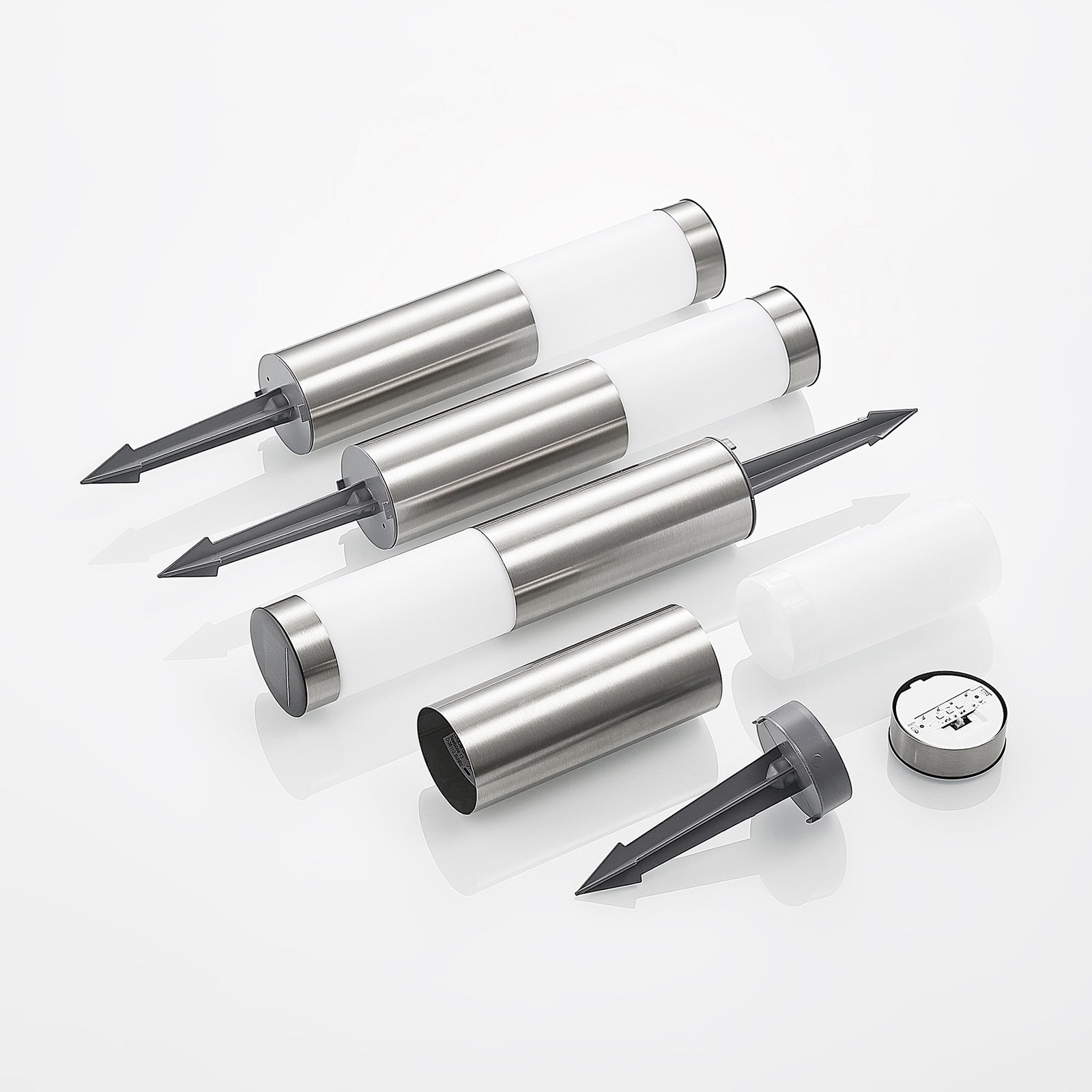 Sirita Lámpara Solar 4 pcs. H31 Silver - Lindby