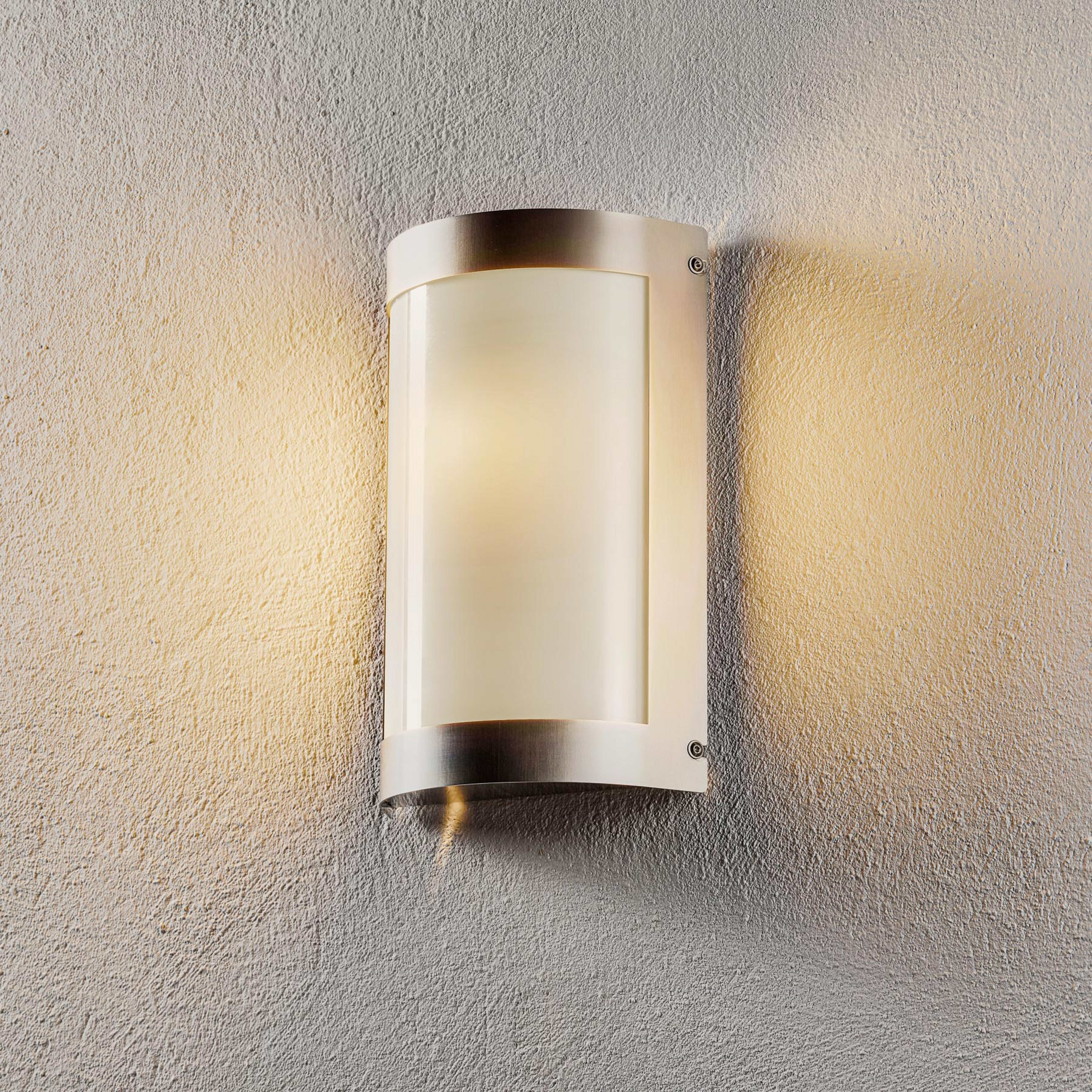 Utomhusvägglampa Marco3 i stål