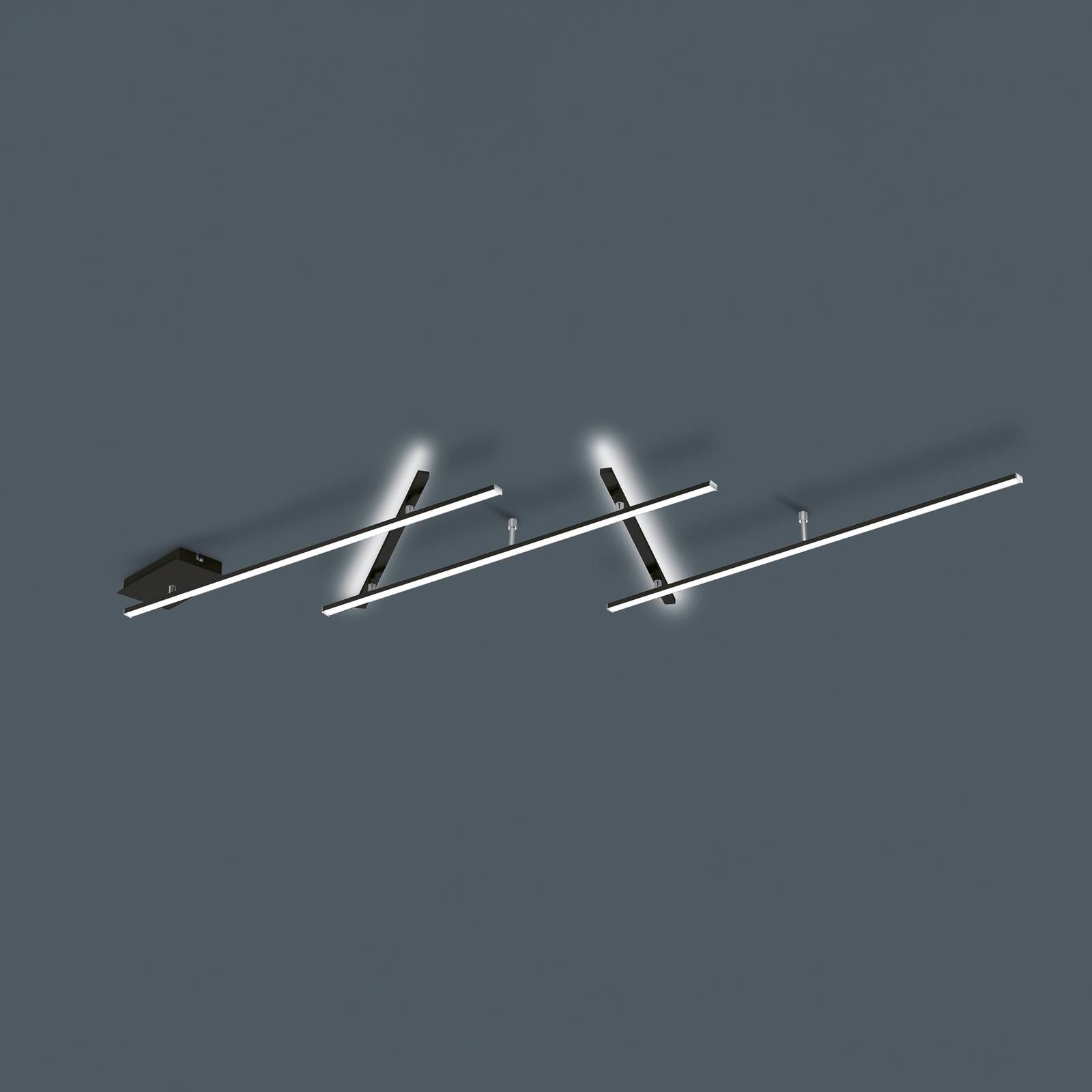 Image of Trio Lighting Plafoniera LED Indira orientabile, dimmer nero