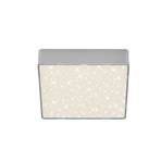 Flame Star LED ceiling lamp, 15.7 x 15.7 cm silver