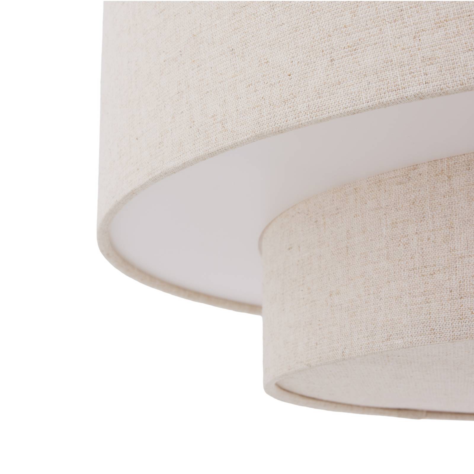 Żyrandol Globen Lighting Noah Bouclé, Ø 70 cm, beżowa