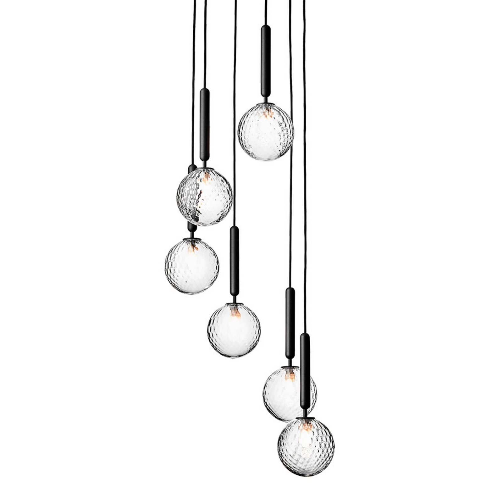 Miira 6 Candelabru Rock Grey/Optic Clear - Nuura